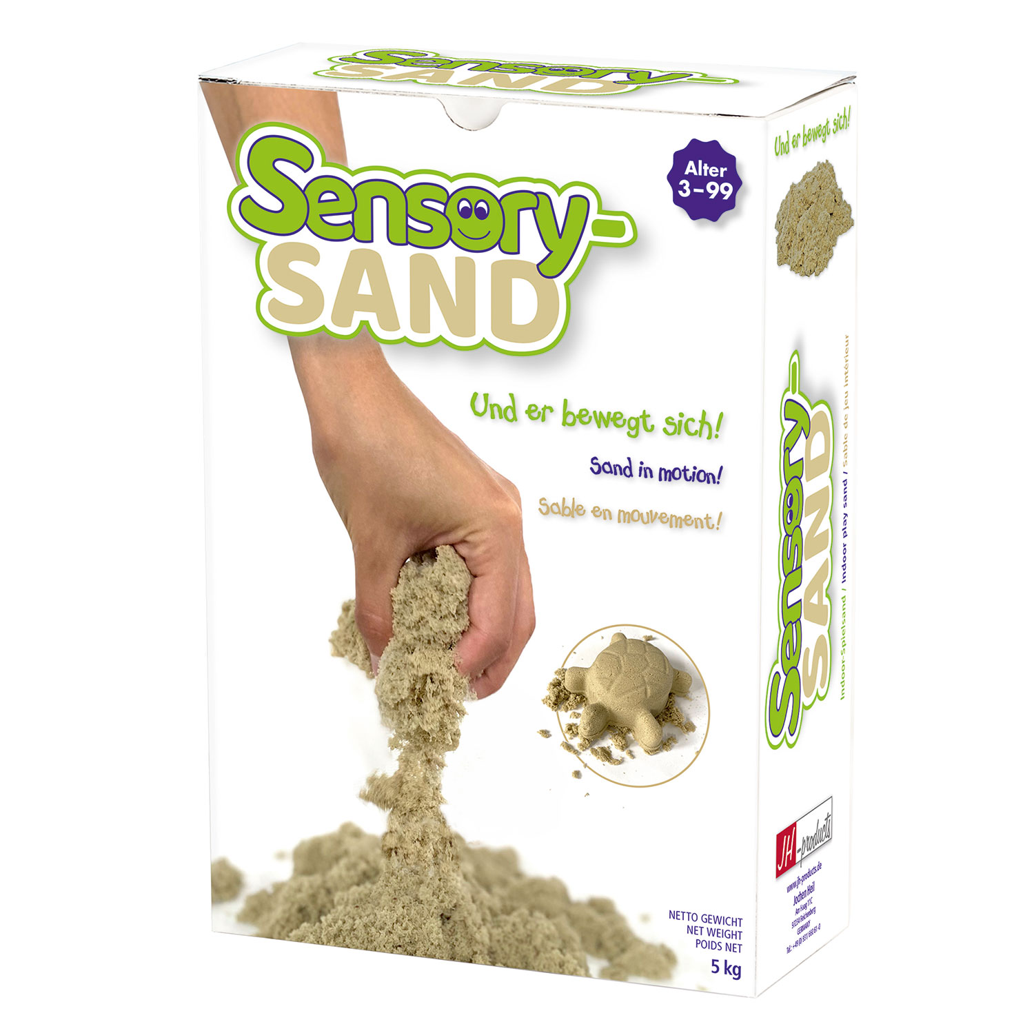 Sensory-Sand 2,5 kg - kinetische Fließeigenschaften