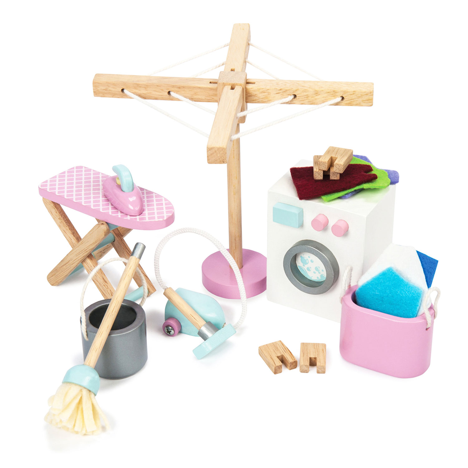Waschküchen Set / Wooden Dolls House Laundry Room - 2022