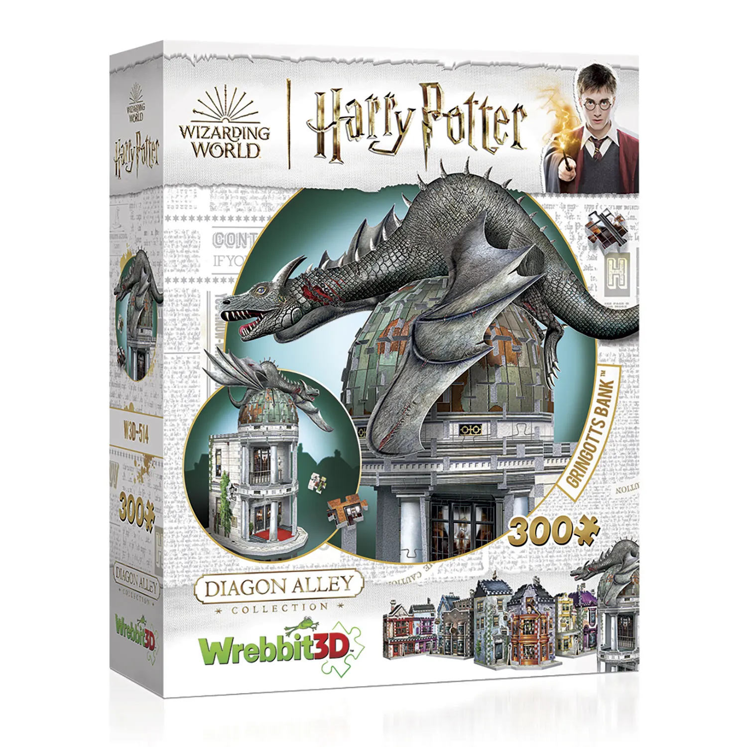 Gringotts Bank Harry Potter 300 pcs. 3D Puzzle Gringotts Bank Harry Potter 300 pcs. 3D Puzzle-Wrebbit-3D Puzzles