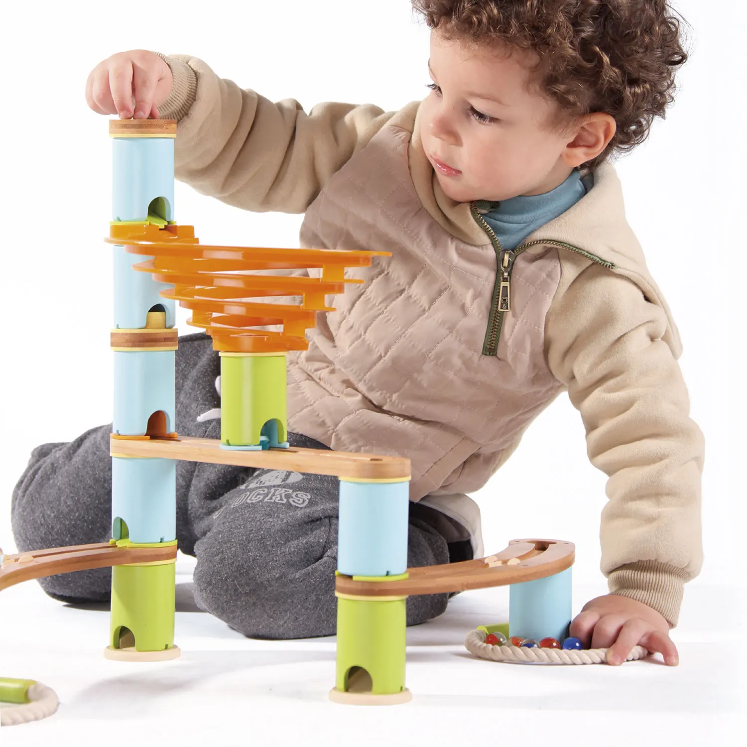 Kugelbahn: Bamboo Build & Run (48 pcs) BASIC-JH-products