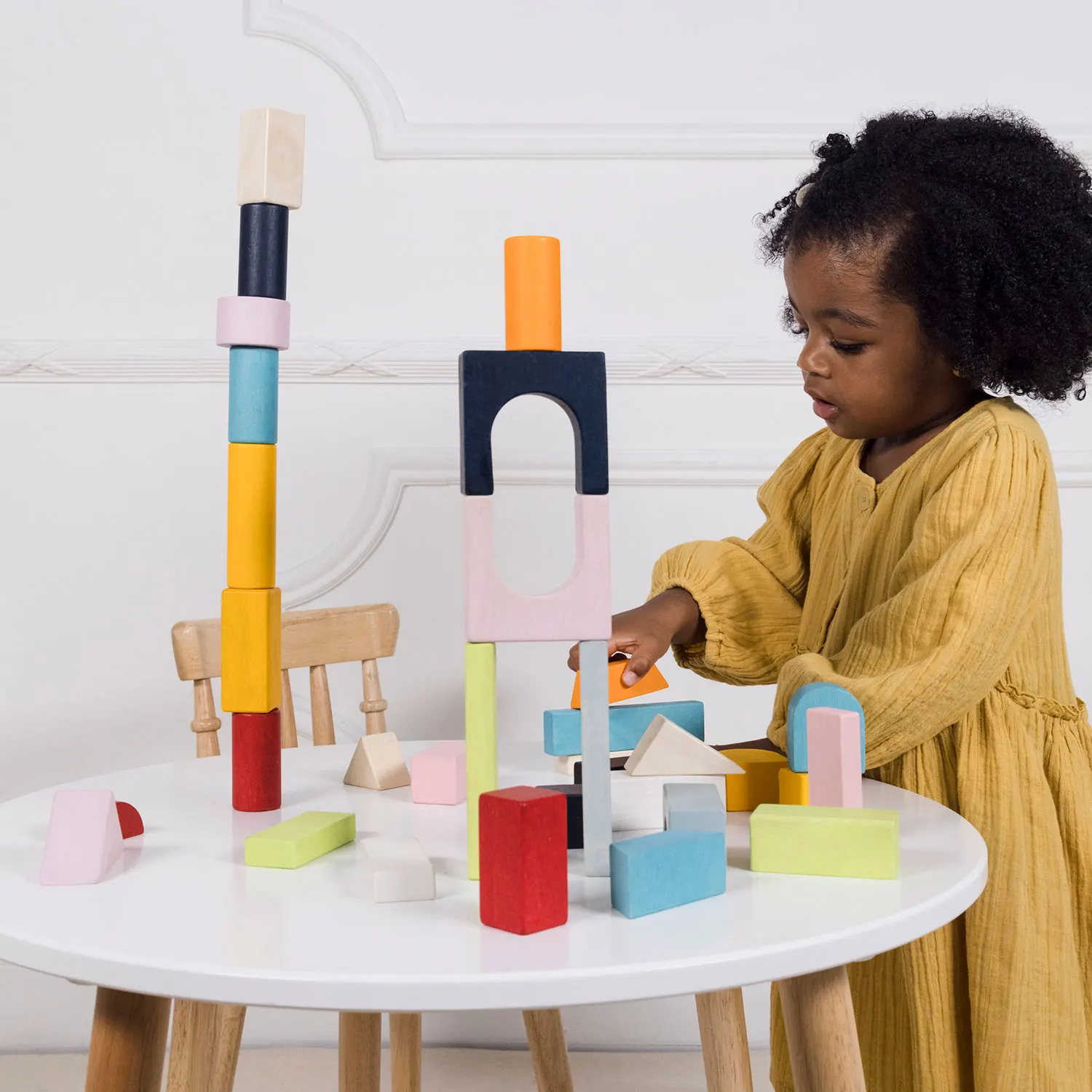 Bausteine & Tasche / Colourful Building Blocks & Bag - 60 piece Bausteine & Tasche / Colourful Building Blocks & Bag - 60 piece-Le Toy Van (LTV)