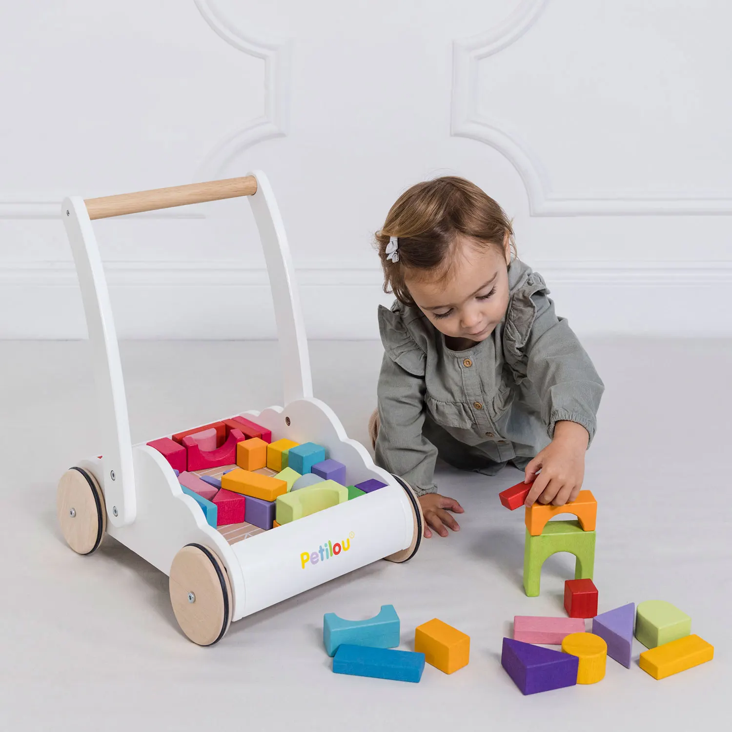 Regenbogen-Lauflernwagen / Rainbow Baby Walker & Puzzle-Le Toy Van (LTV)