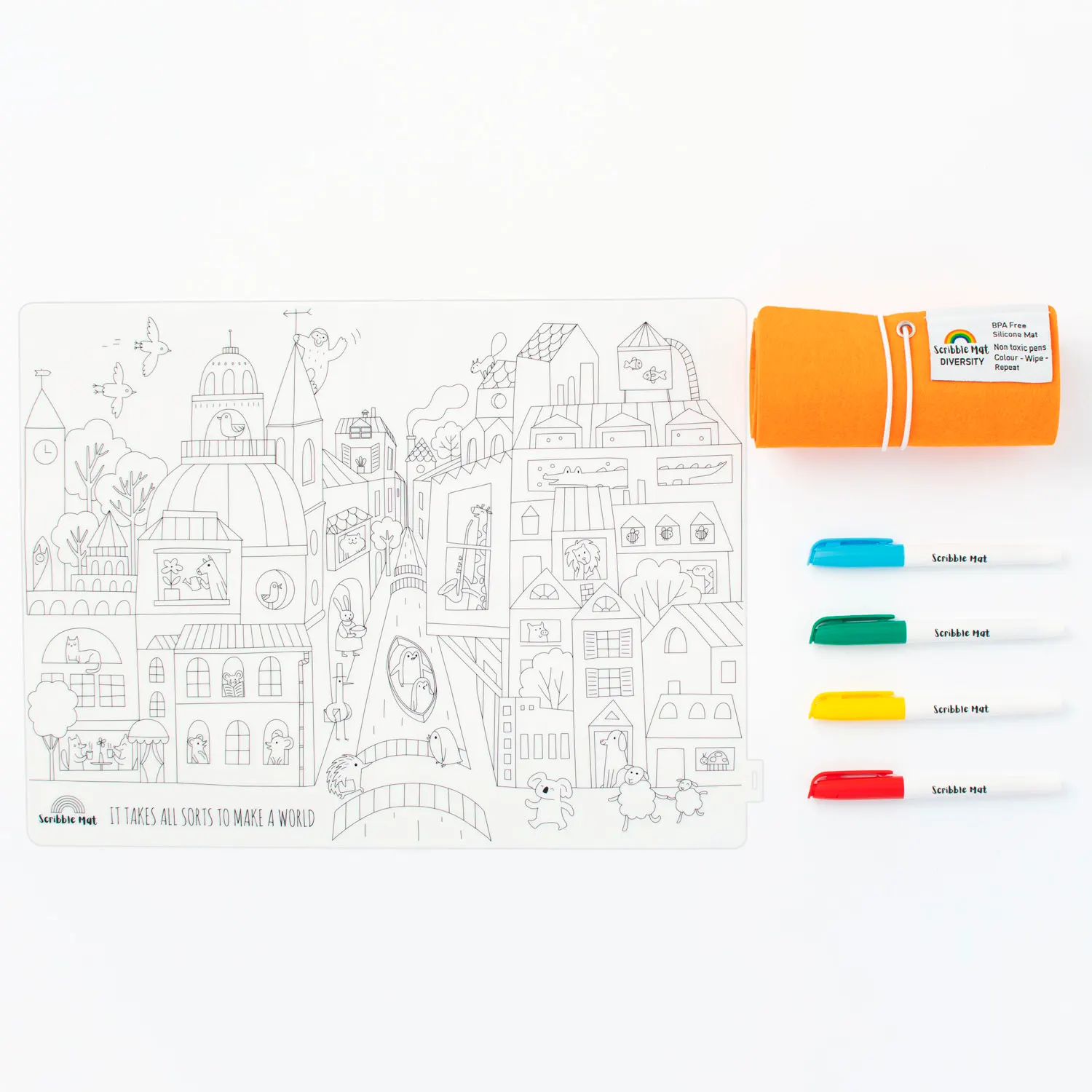 Scribble Mat 4 Farben / 4 colors - Diversity Scribble Mat 4 Farben / 4 colors - Diversity