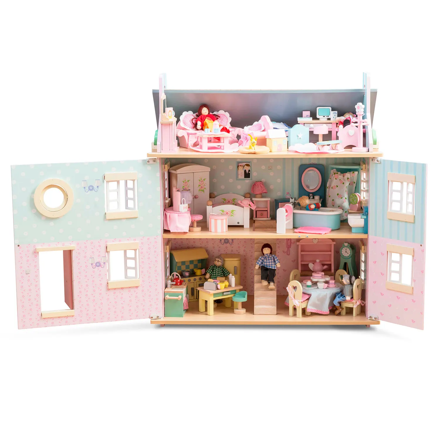 Bay Tree Puppenhaus / Bay Tree Wooden Dolls House (New Look)-Le Toy Van (LTV)