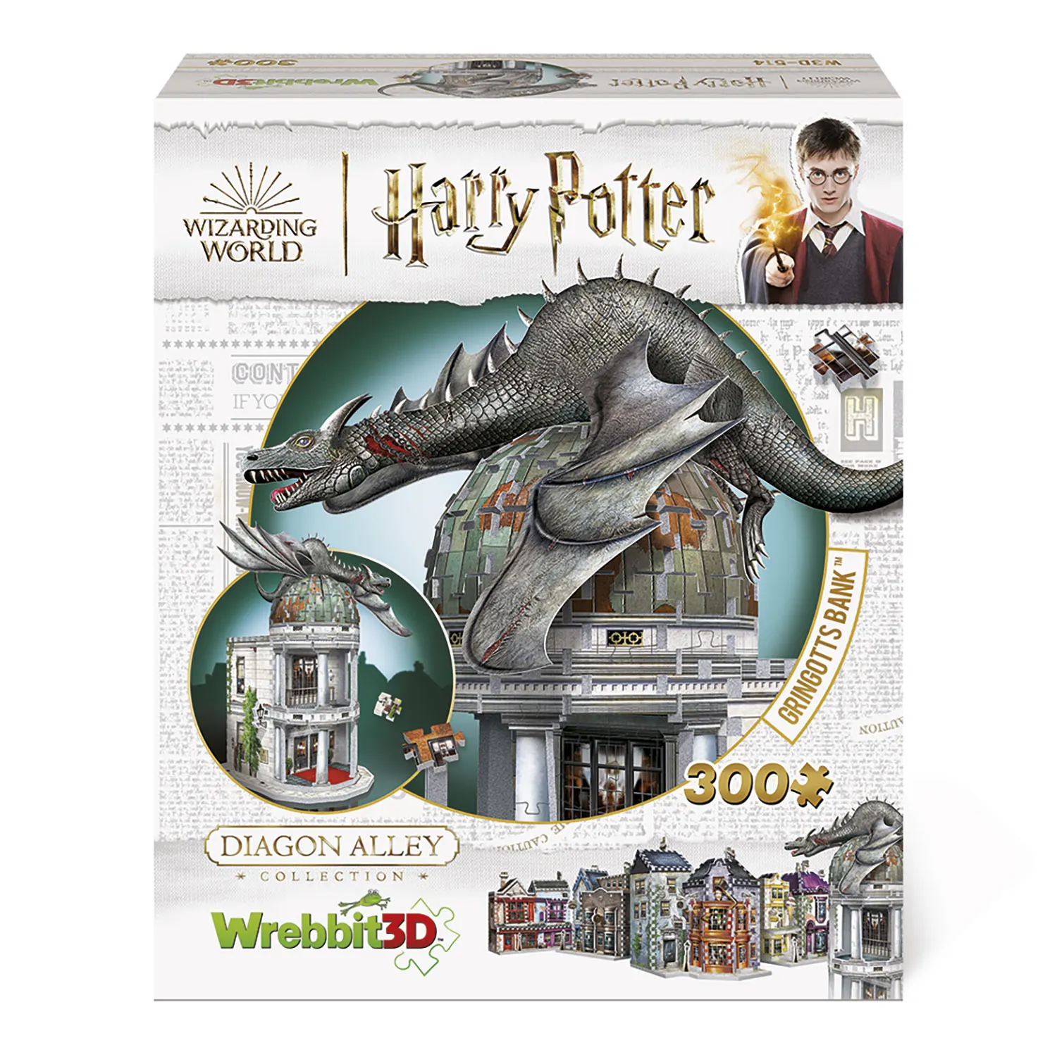 Gringotts Bank Harry Potter 300 pcs. 3D Puzzle Gringotts Bank Harry Potter 300 pcs. 3D Puzzle-Wrebbit-3D Puzzles