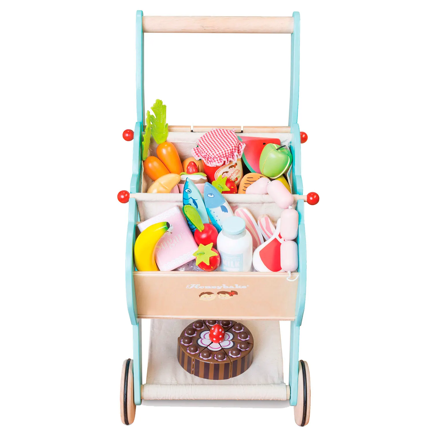 Einkaufswagen (mit abnehmbarer Stofftasche) / Shopping Grocery Trolley & Bag-Le Toy Van (LTV)