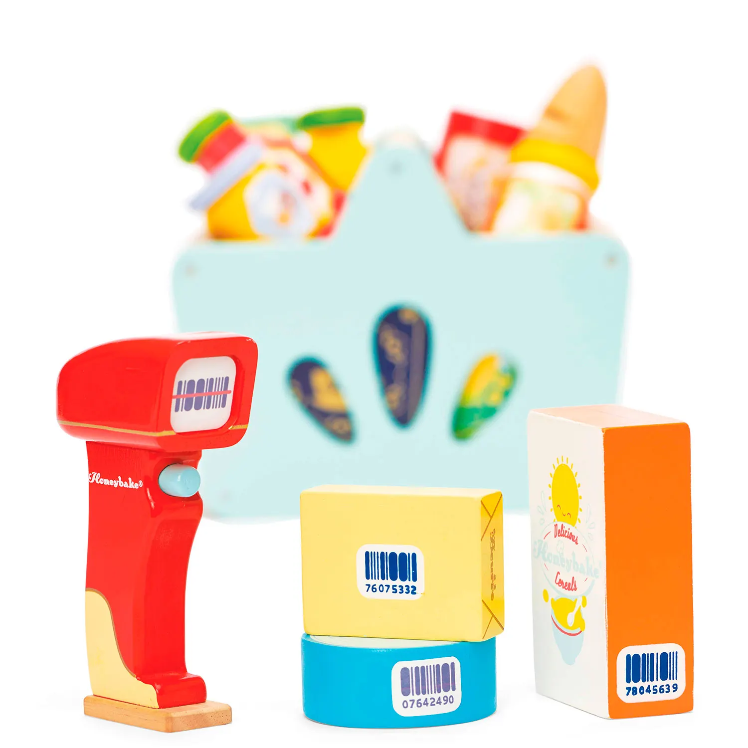 Gefüllter Einkaufskorb & Scanner / Groceries Set & Scanner-Le Toy Van (LTV)