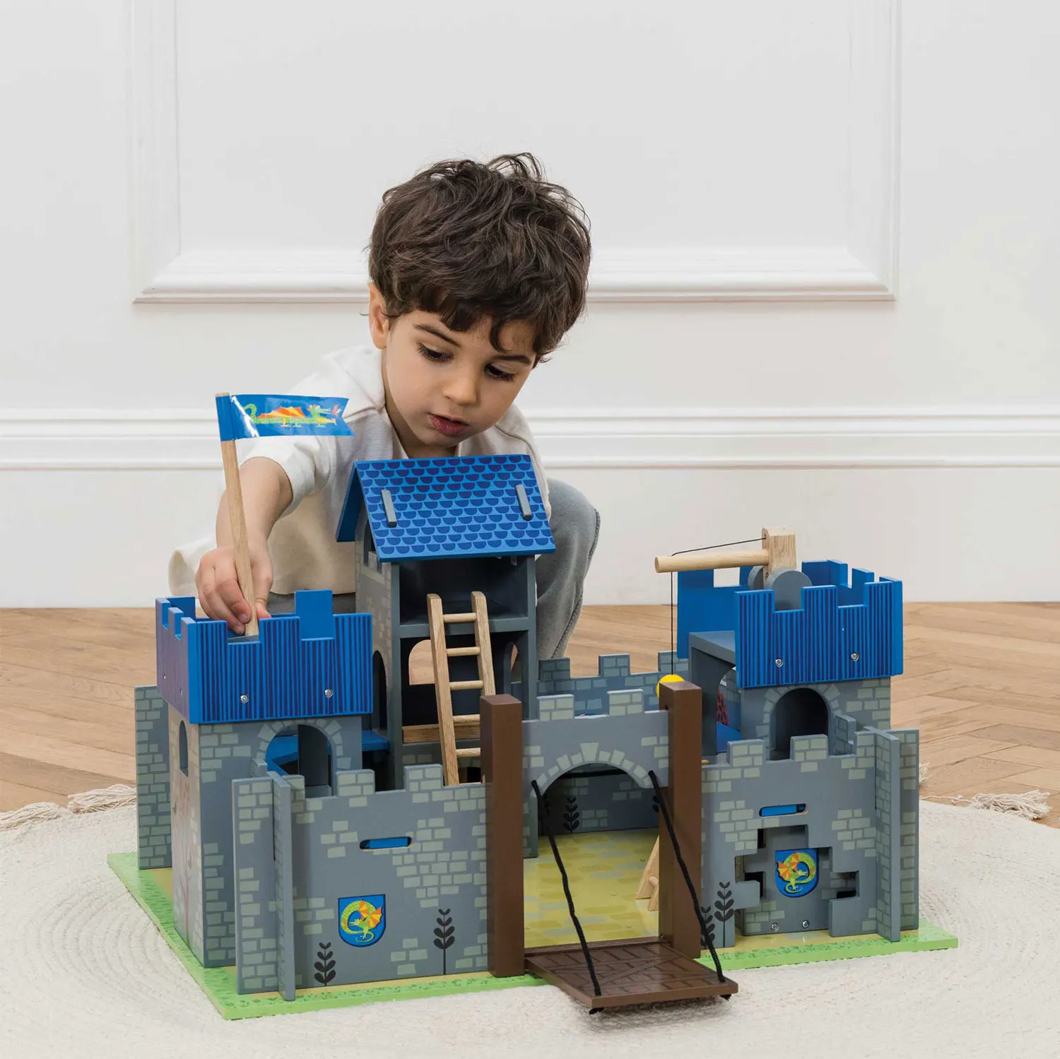 Excalibur Burg / Wooden Castle with Drawbridge-Le Toy Van (LTV)