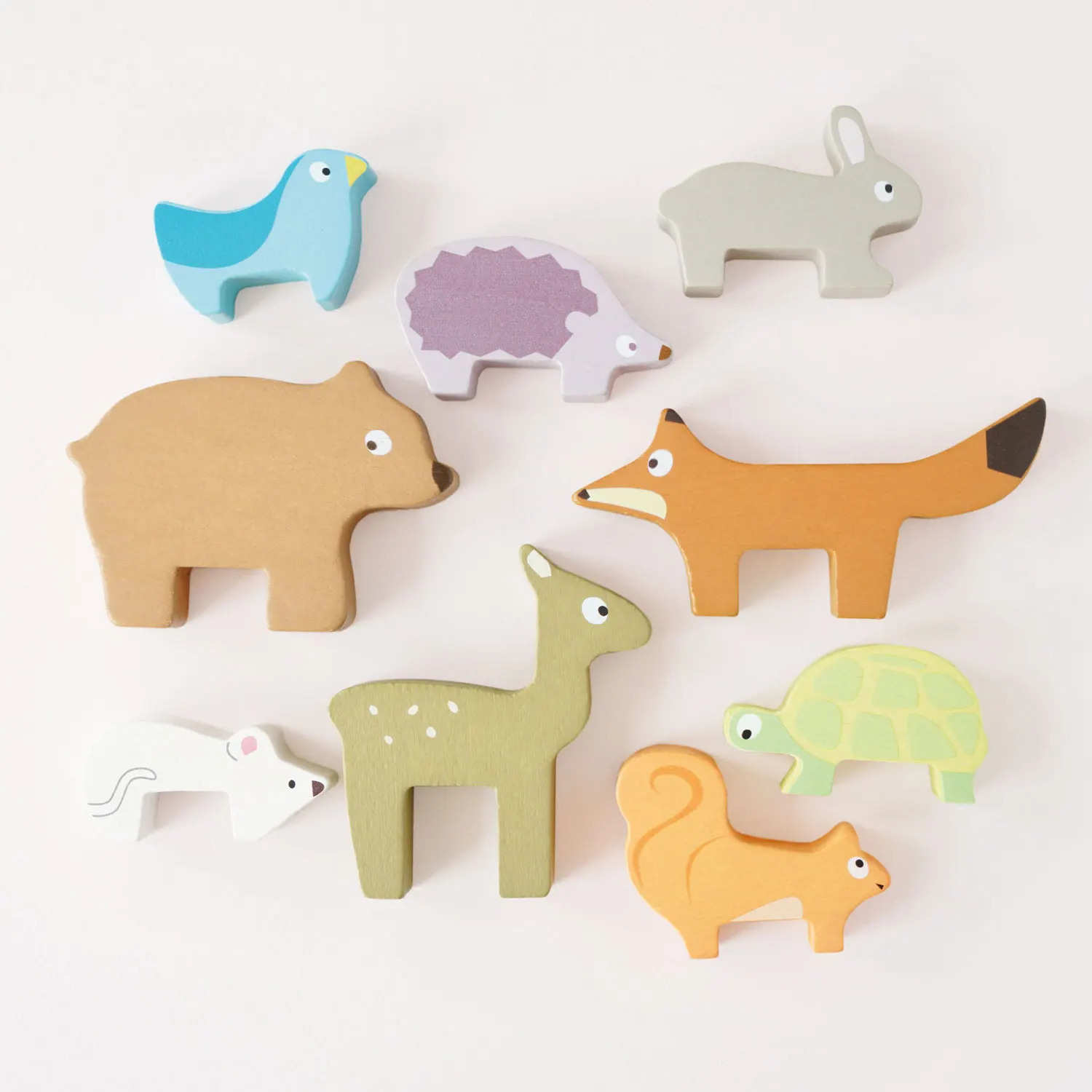 Stapelspiel Waldtiere / Woodland Stacking Forest Anmimals & Bag-Le Toy Van (LTV)