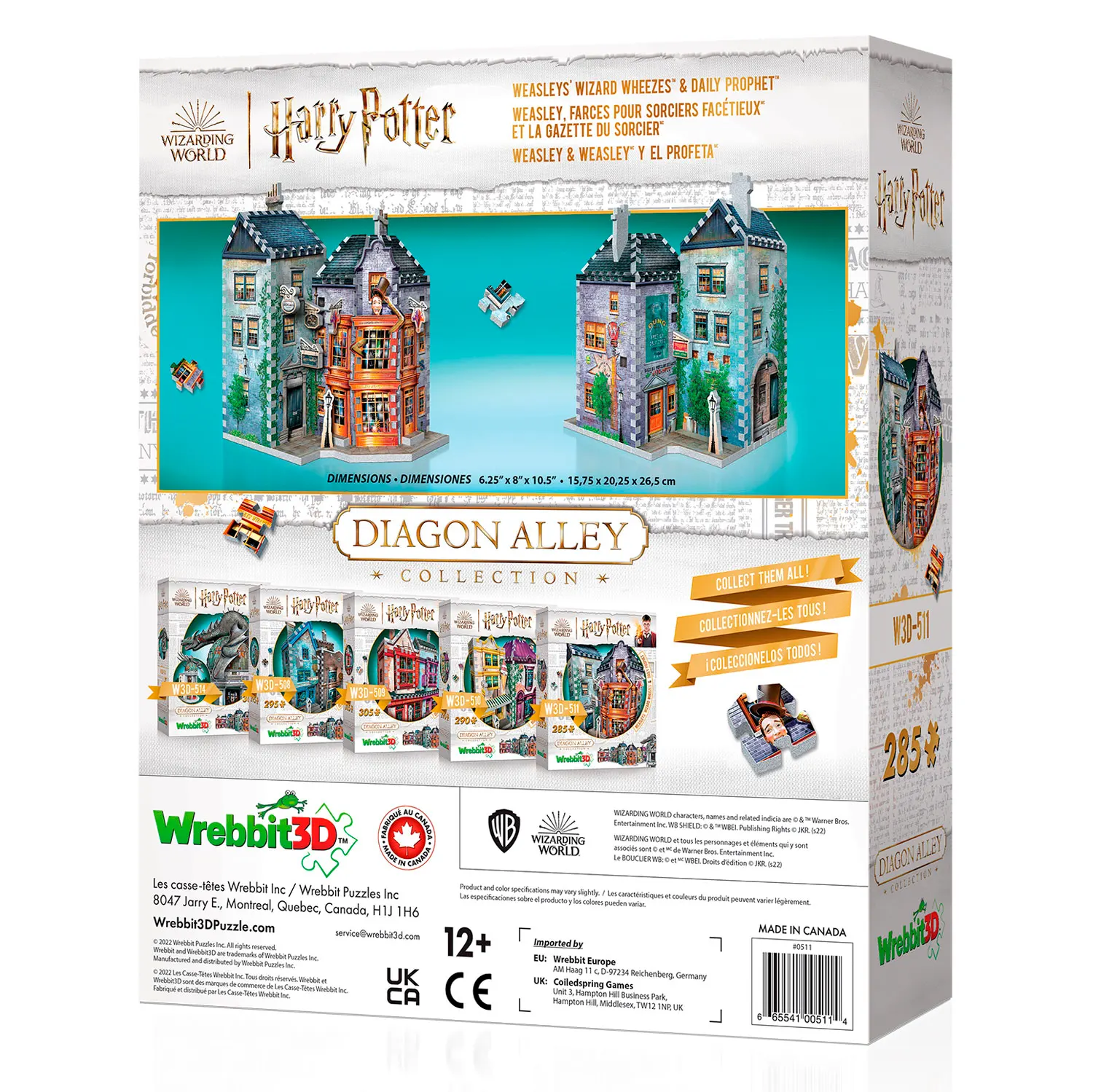 Weasleys Zauberscherze / Weasleys’ Wizard Wheezes and Daily Prophet 285 pc. Weasleys Zauberscherze / Weasleys’ Wizard Wheezes and Daily Prophet 285 pc.-Wrebbit-3D Puzzles