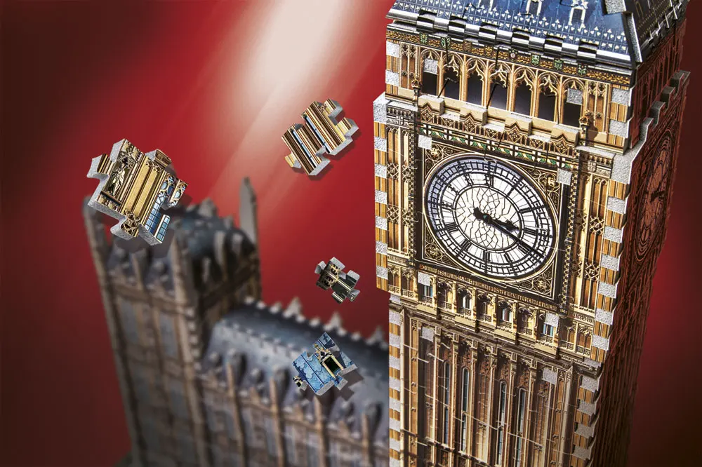 Big Ben & House of Parliament - Queen Elisabeth Tower / 3D-Puzzle Big Ben & House of Parliament - Queen Elisabeth Tower / 3D-Puzzle-Wrebbit-3D Puzzles