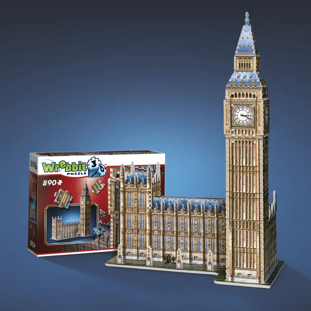 Big Ben & House of Parliament - Queen Elisabeth Tower / 3D-Puzzle Big Ben & House of Parliament - Queen Elisabeth Tower / 3D-Puzzle-Wrebbit-3D Puzzles