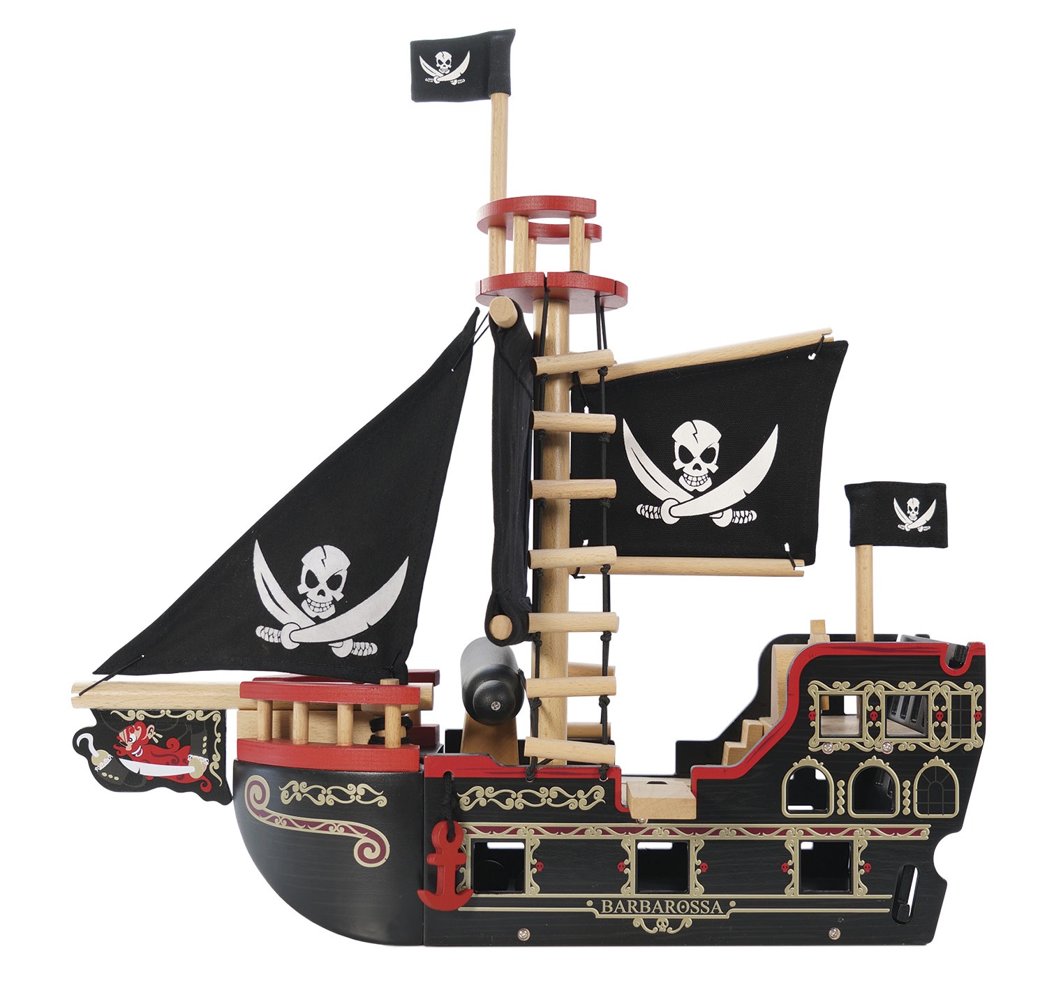 Barbarossa Piratenschiff & Figuren / Barbarossa Pirate Ship & Characters