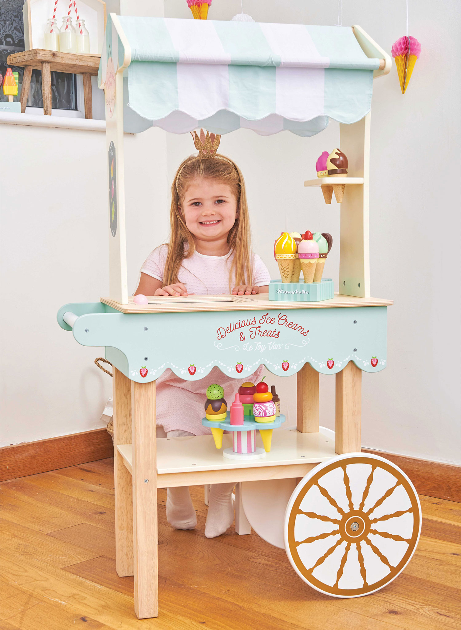 Eiscremewagen / Ice Cream Trolley Market Stall-Le Toy Van (LTV)