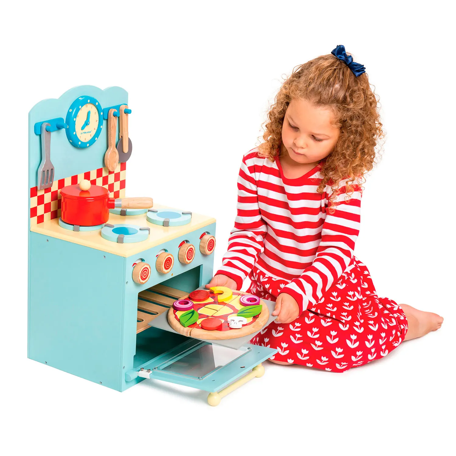 Backofen & Kochfeld Blau / Orginal Kitchen Oven & Cooker Backofen & Kochfeld Blau / Orginal Kitchen Oven & Cooker-Le Toy Van (LTV)