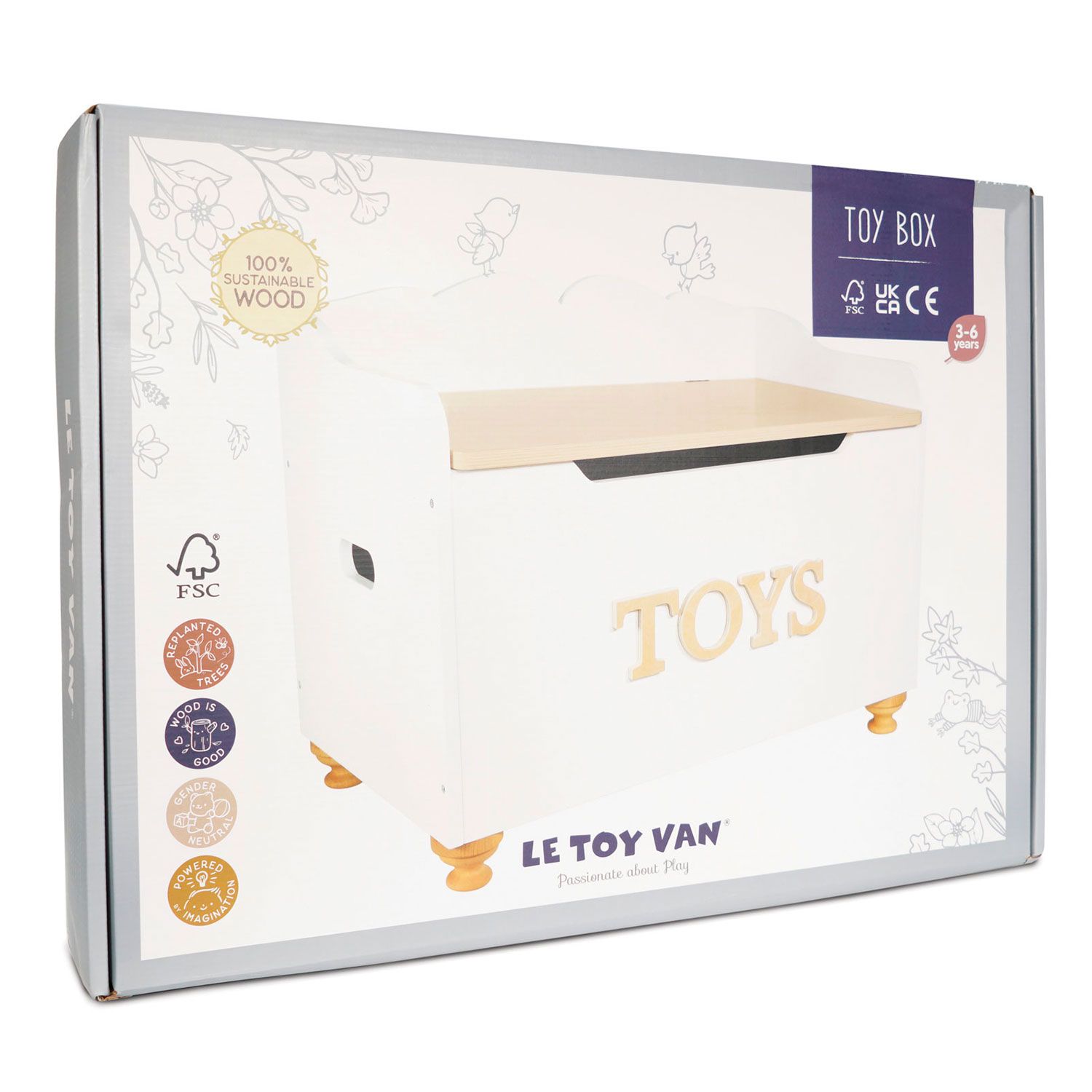 Classic Wooden Toy Chest-Le Toy Van (LTV)