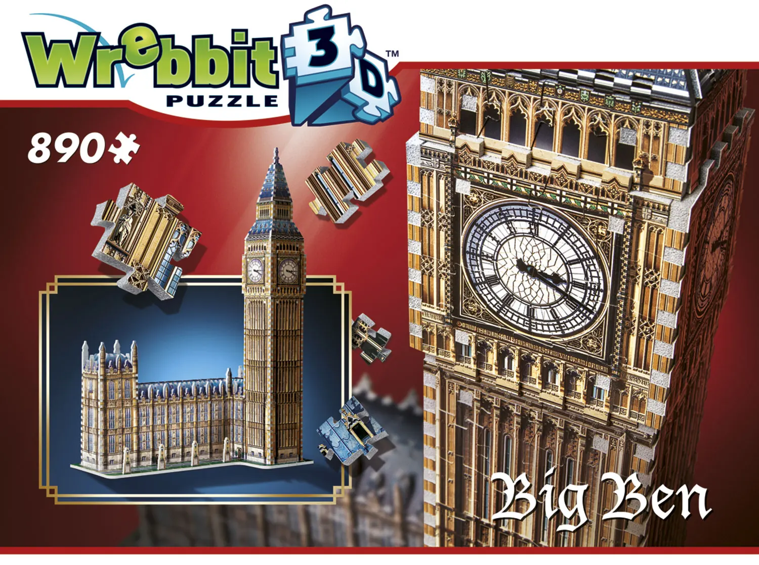 Big Ben & House of Parliament - Queen Elisabeth Tower / 3D-Puzzle Big Ben & House of Parliament - Queen Elisabeth Tower / 3D-Puzzle-Wrebbit-3D Puzzles
