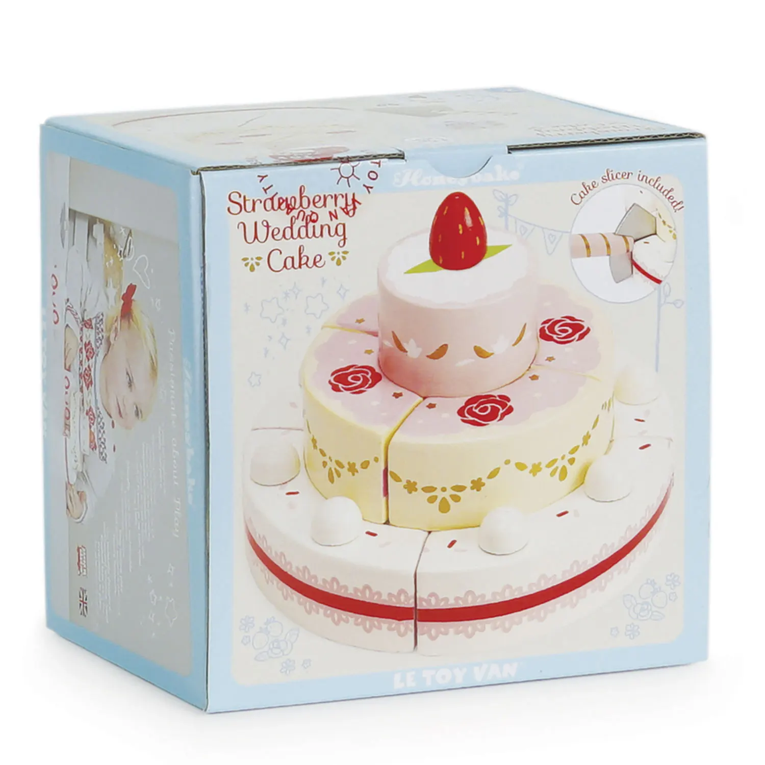 Hochzeitstorte mit Erdbeeren / Sliceable Wedding Cake Hochzeitstorte mit Erdbeeren / Sliceable Wedding Cake-Le Toy Van (LTV)