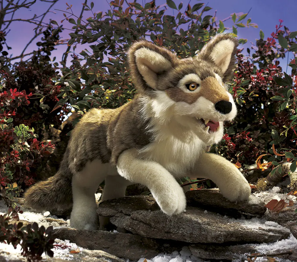 Grauwolf / Wolf, Grey-Folkmanis® Puppets
