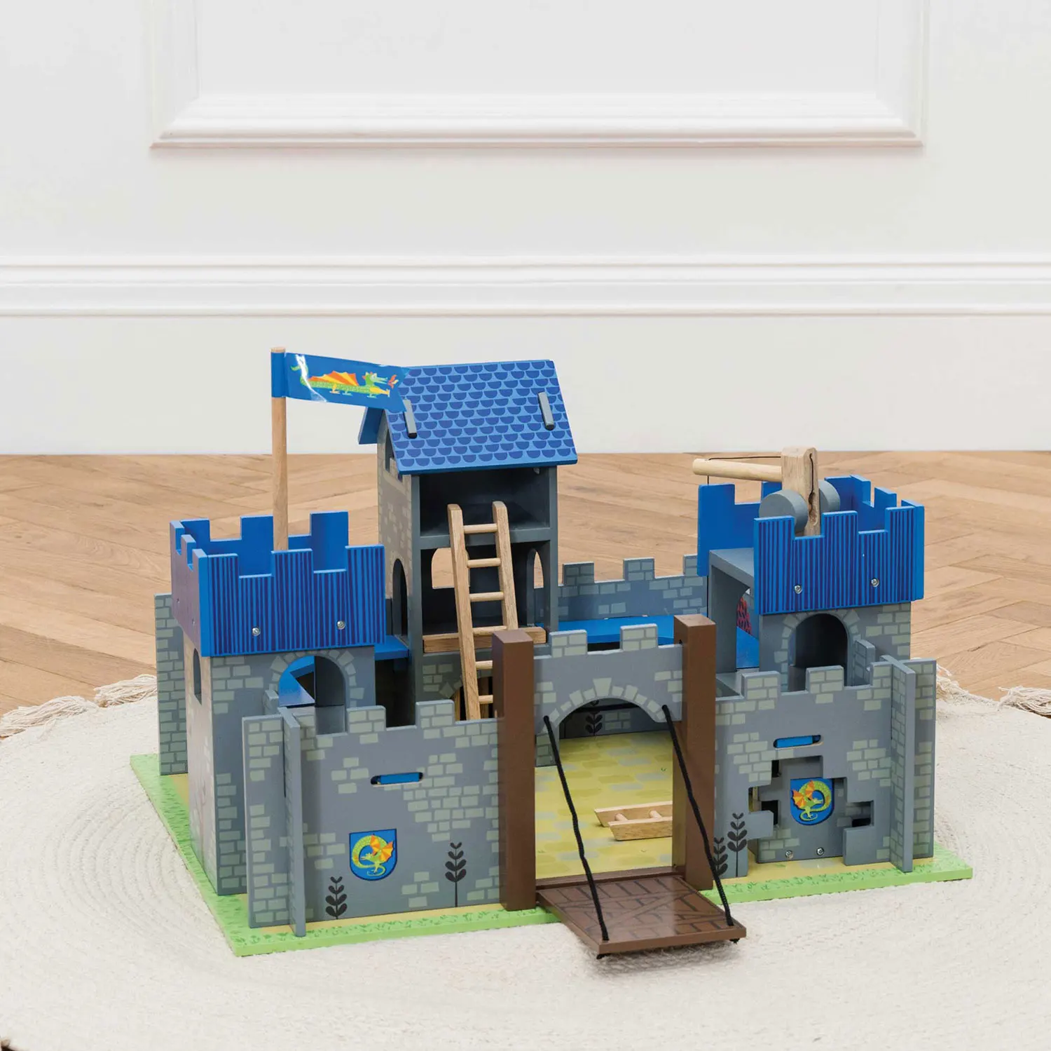 Excalibur Burg / Wooden Castle with Drawbridge-Le Toy Van (LTV)