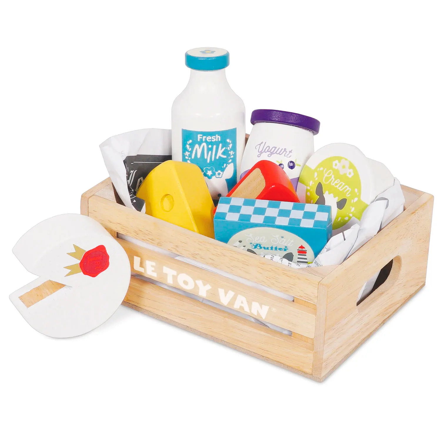 Käse & Milch Marktkiste / Cheese & Dairy Wooden Market Crate - 2022