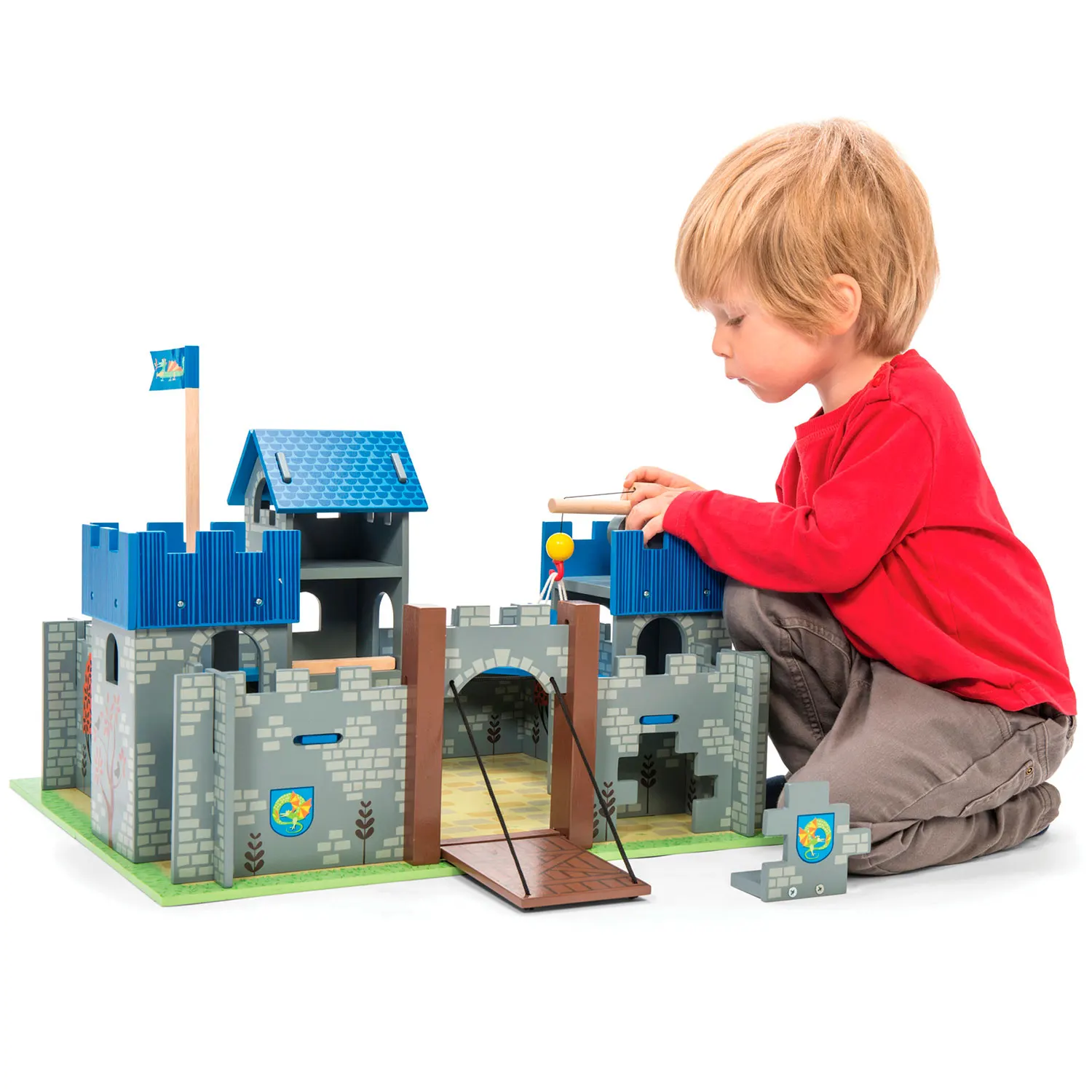 Excalibur Burg / Wooden Castle with Drawbridge-Le Toy Van (LTV)