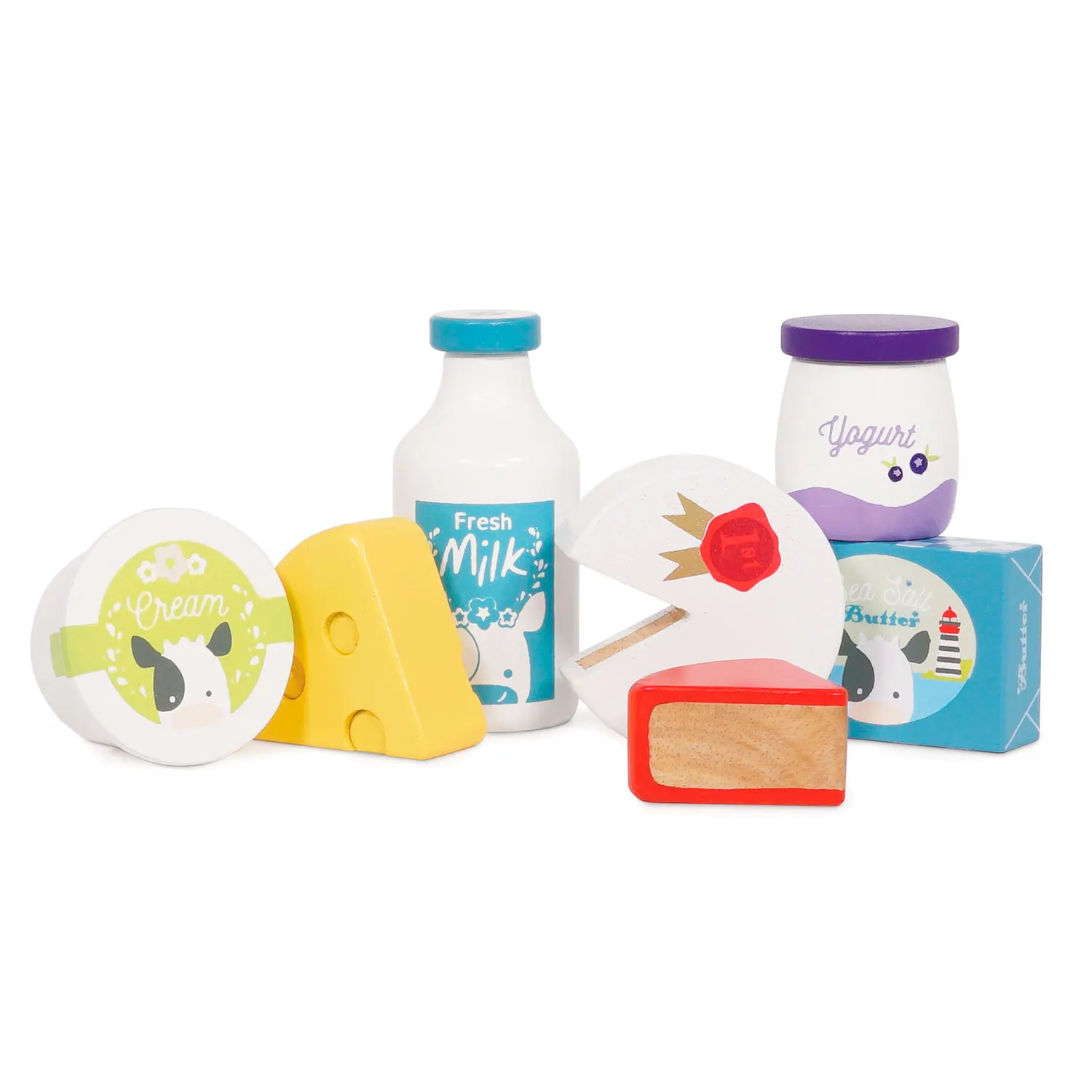 Käse & Milch Marktkiste / Cheese & Dairy Wooden Market Crate - 2022-Le Toy Van (LTV)