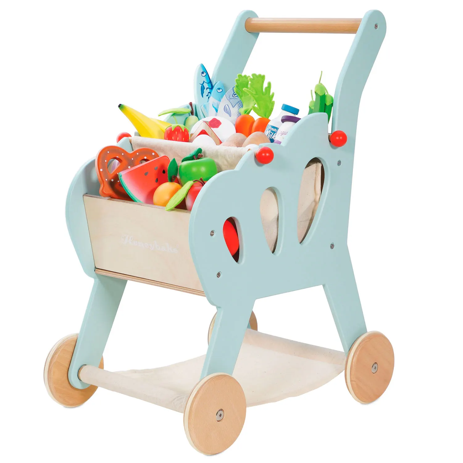 Einkaufswagen (mit abnehmbarer Stofftasche) / Shopping Grocery Trolley & Bag Einkaufswagen (mit abnehmbarer Stofftasche) / Shopping Grocery Trolley & Bag-Le Toy Van (LTV)