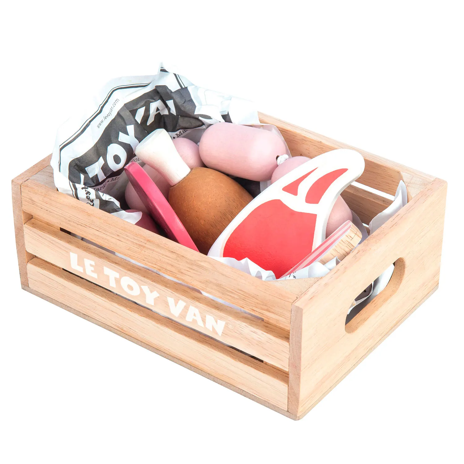 Fleischwaren Marktkiste / Butchers Meat Wooden Market Crate - 2022-Le Toy Van (LTV)