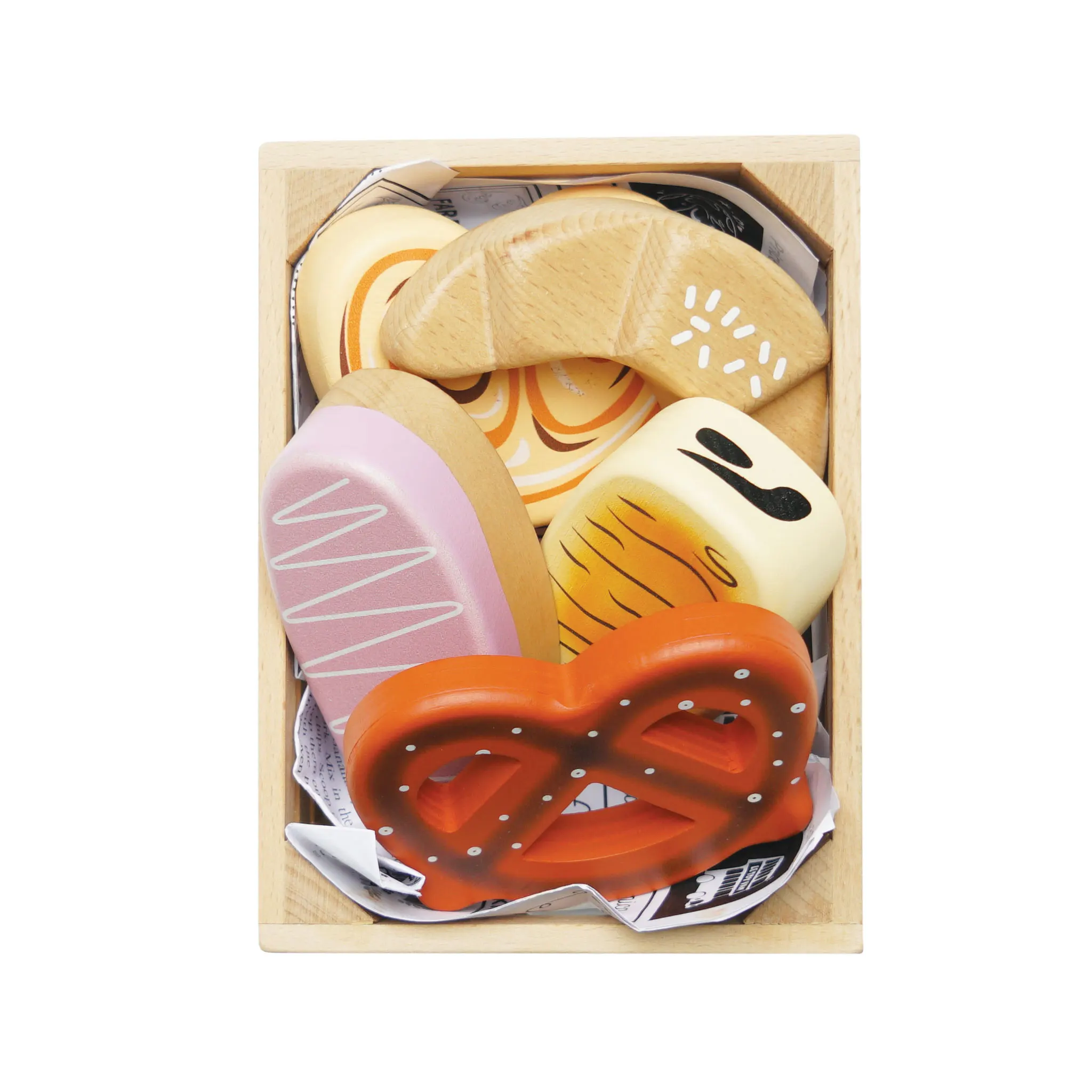 Backwaren Marktkiste /Bakery & Patisserie Wooden Market Crat (New Look)-Le Toy Van (LTV)