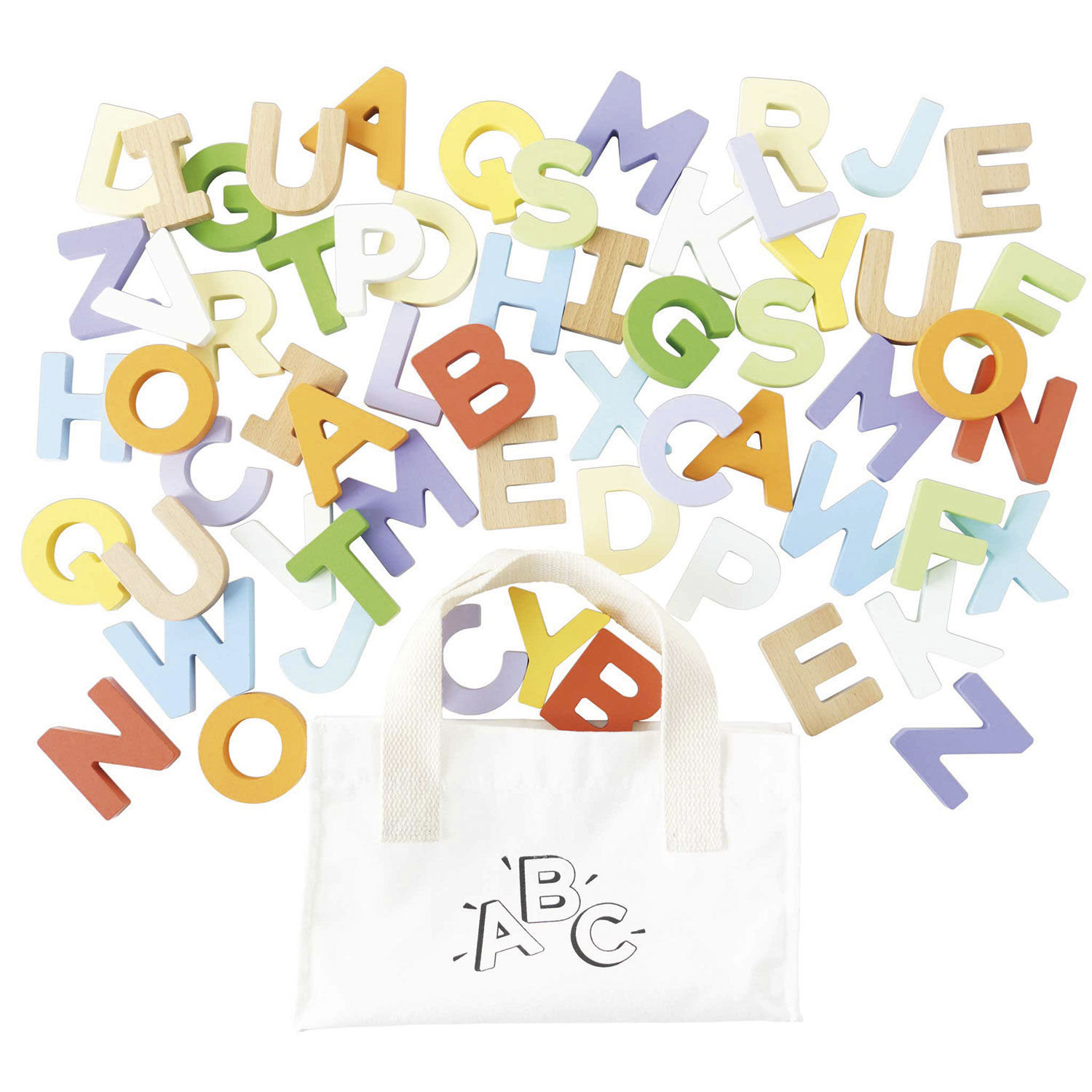 Buchstaben im Beutel / Wooden Alphabet Set & Bag-Le Toy Van (LTV)