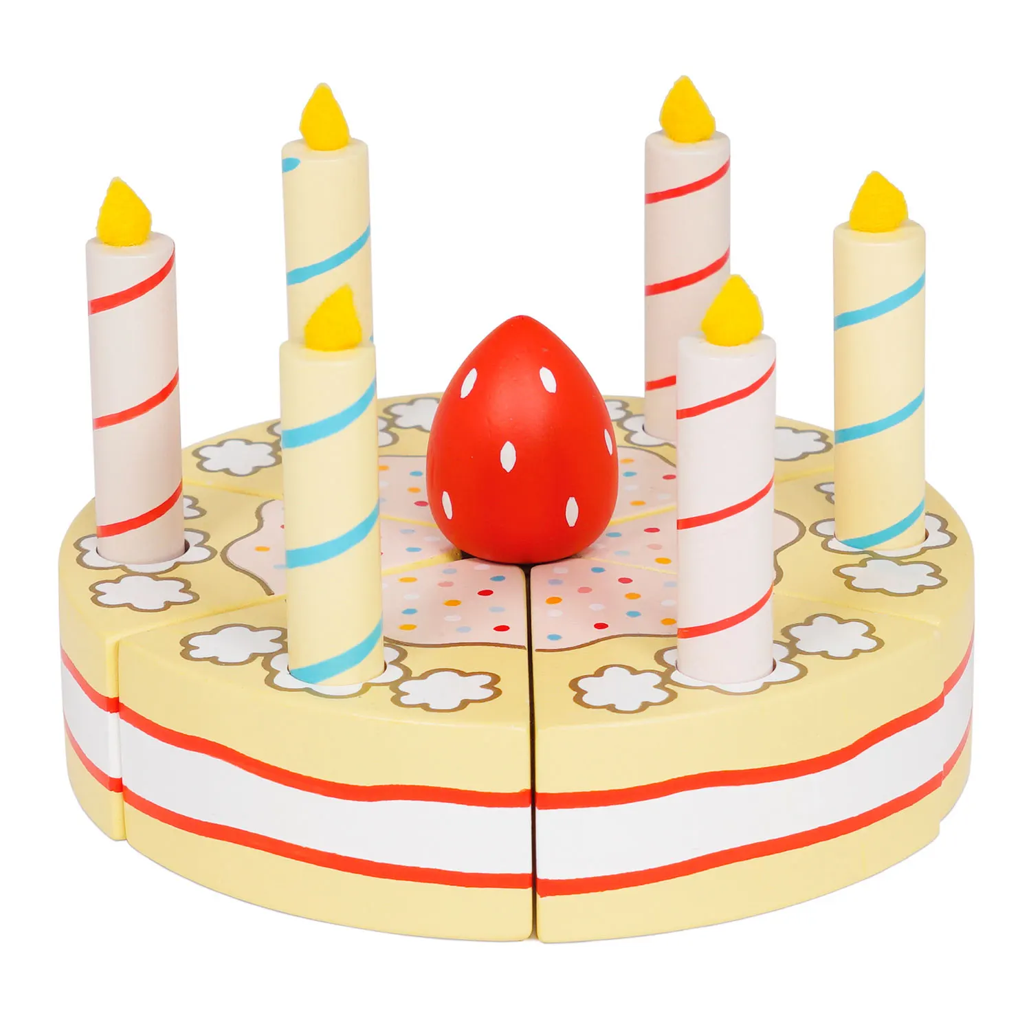 Vanilla Geburtstagkuchen / Sliceable Birthday Cake & Candles-Le Toy Van (LTV)