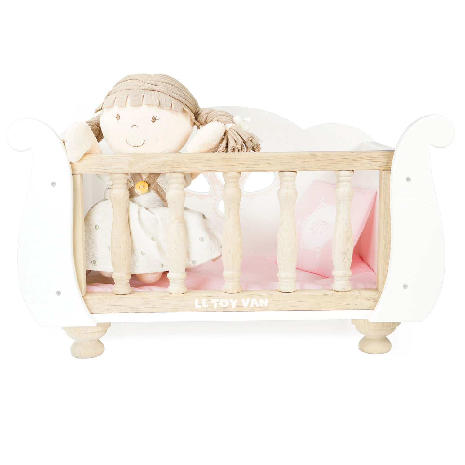 Puppenbett mit Gitterstäben / Dolls Wooden Cot-Le Toy Van (LTV)