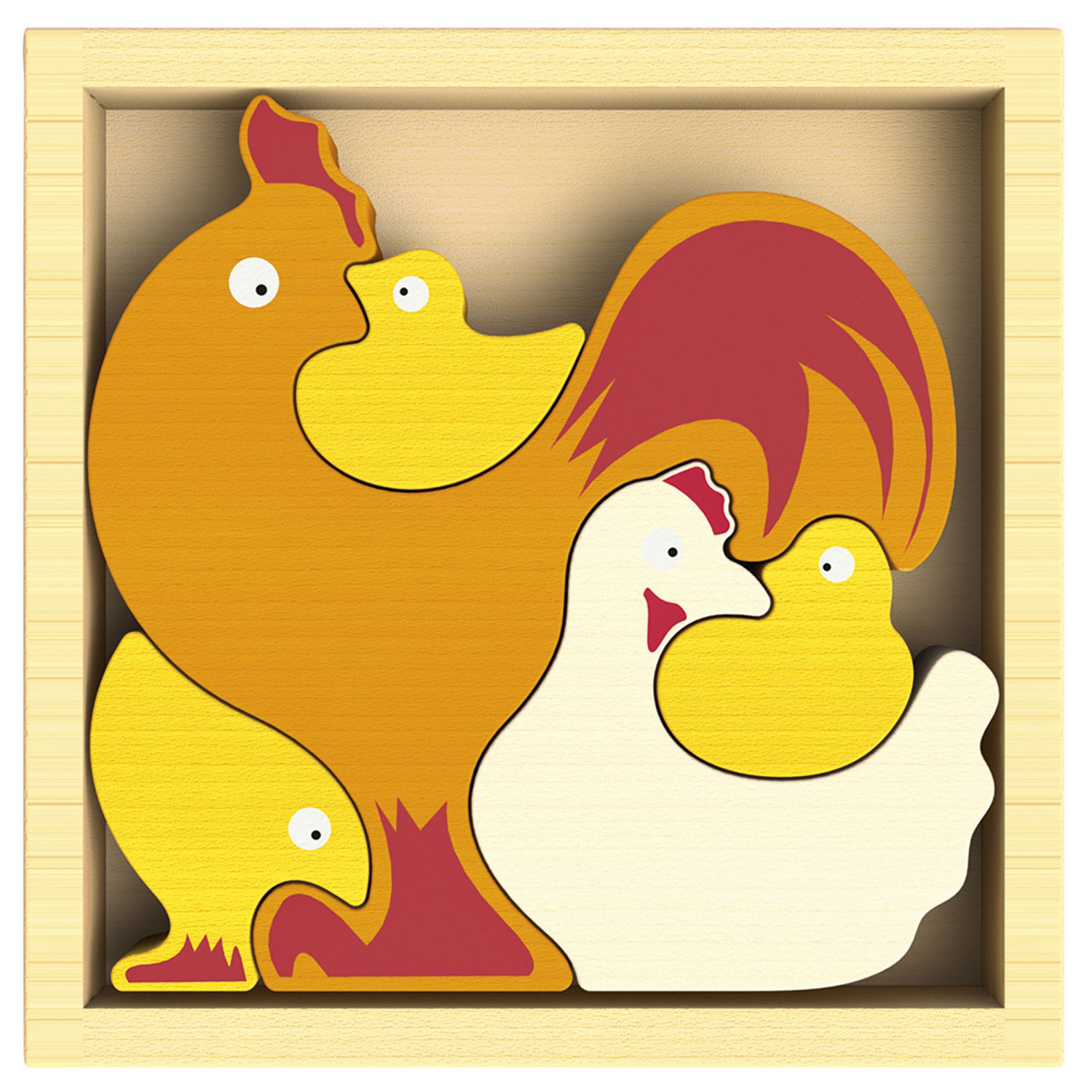 Hühnerhof Puzzle - Chicken Family Puzzle