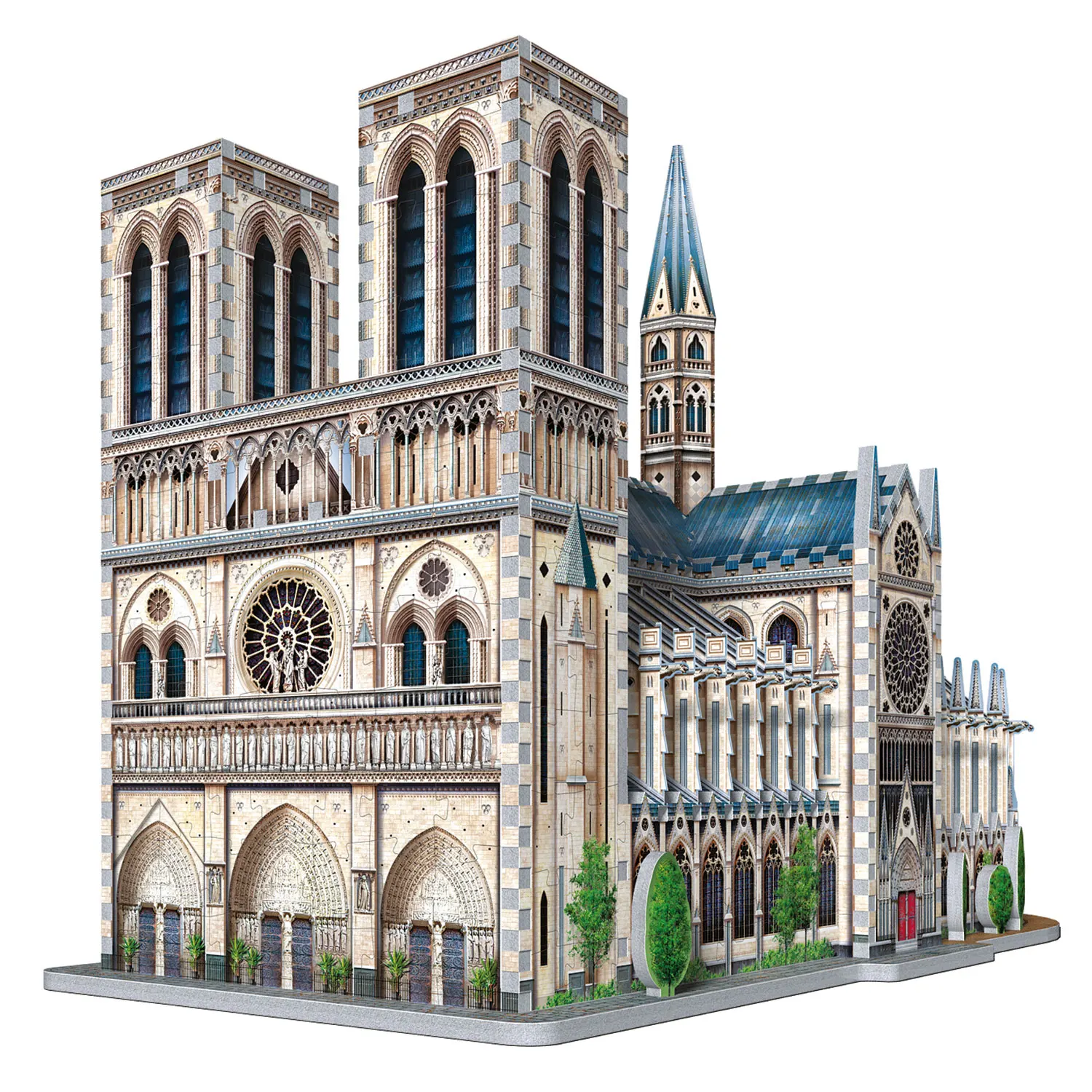 Notre Dame de Paris (830 Teile)-Wrebbit-3D Puzzles