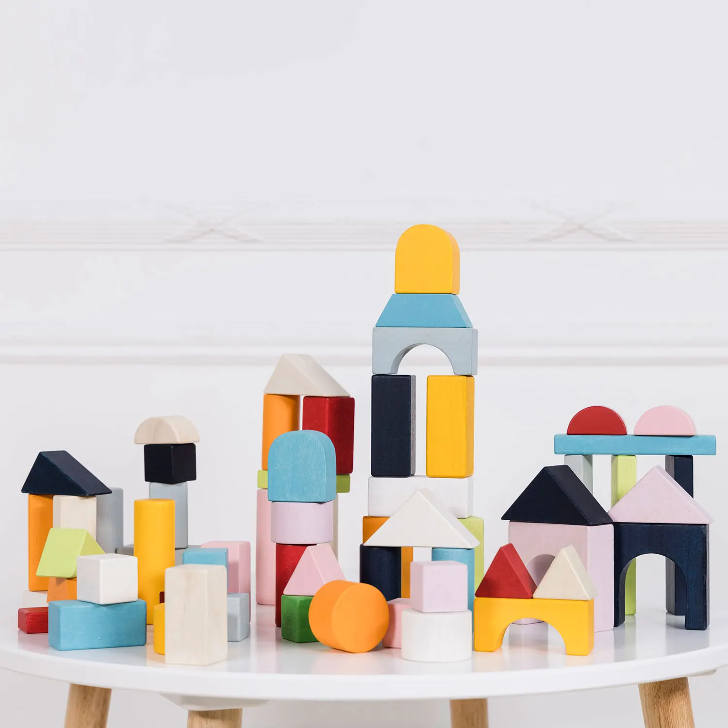 Bausteine & Tasche / Colourful Building Blocks & Bag - 60 piece Bausteine & Tasche / Colourful Building Blocks & Bag - 60 piece-Le Toy Van (LTV)