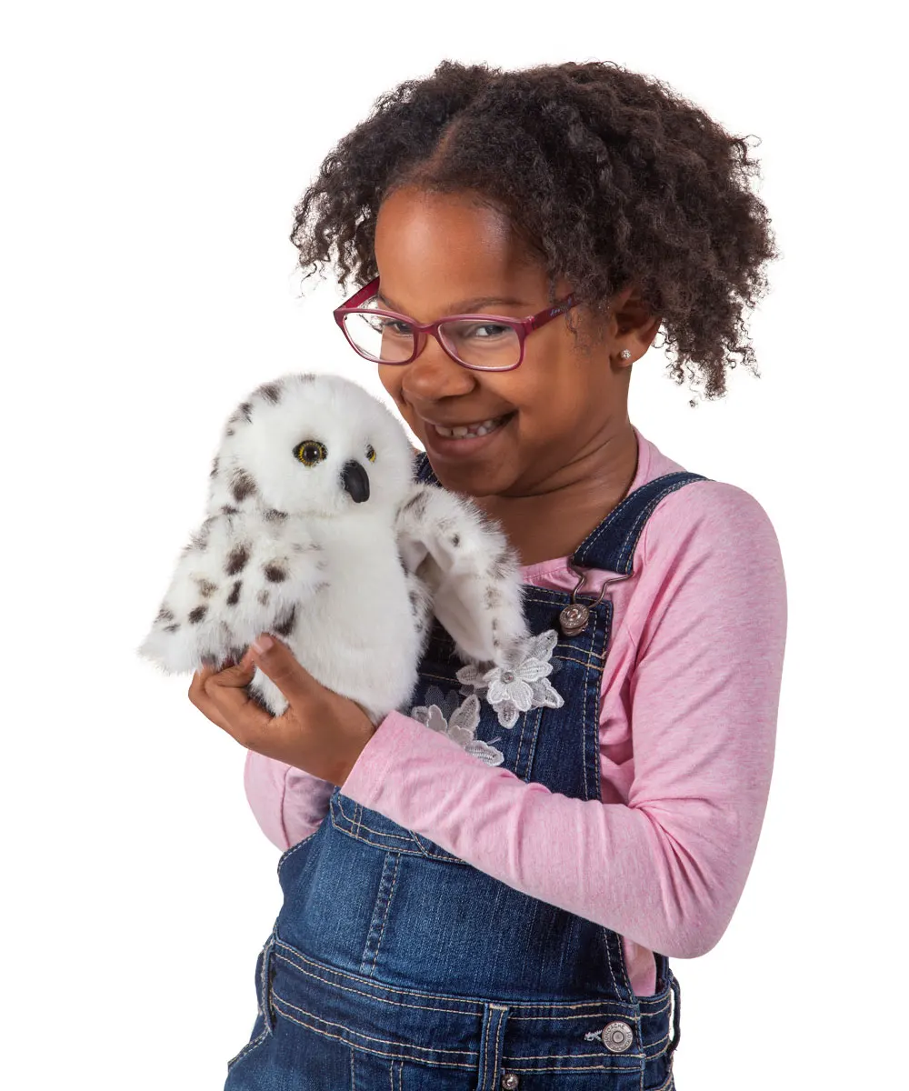 Kleine Schneeeule / Little Snowy Owl-Folkmanis® Handpuppen