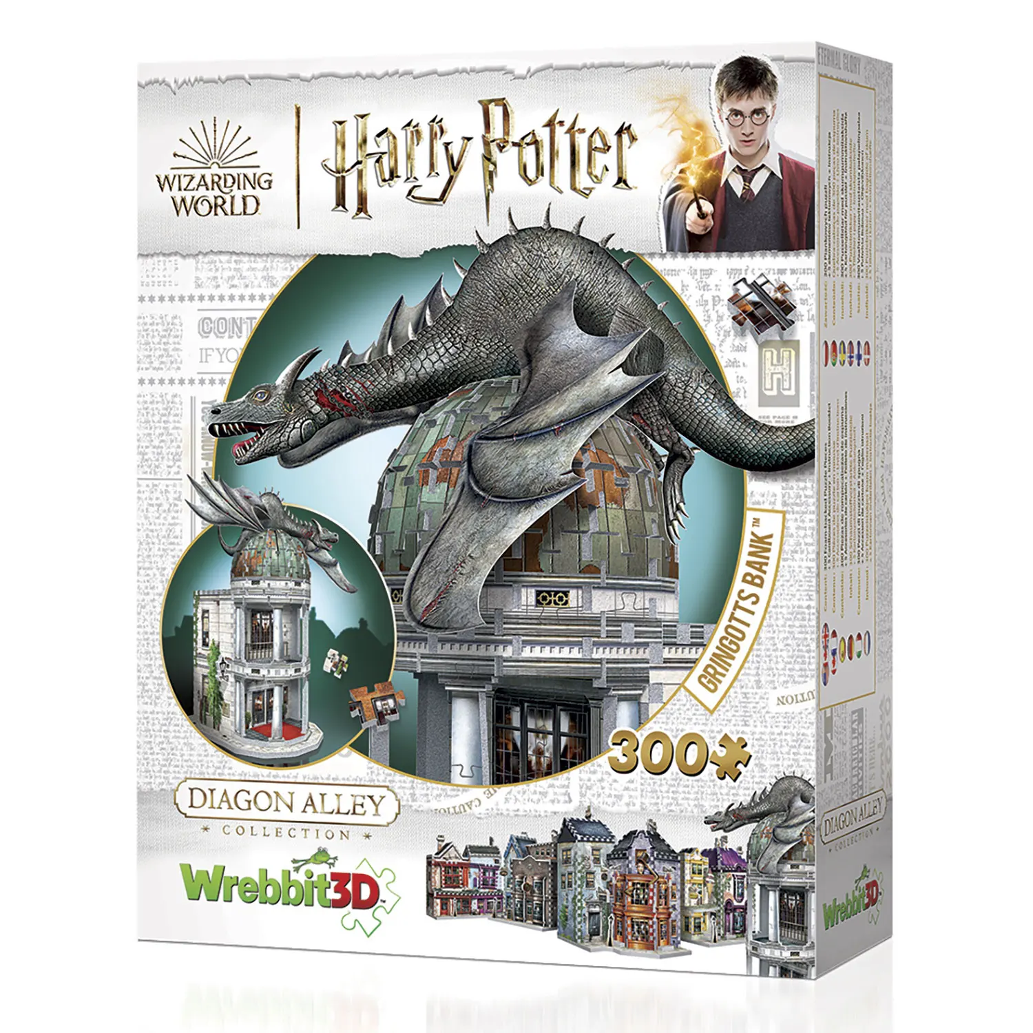 Gringotts Bank Harry Potter 300 pcs. 3D Puzzle Gringotts Bank Harry Potter 300 pcs. 3D Puzzle-Wrebbit-3D Puzzles