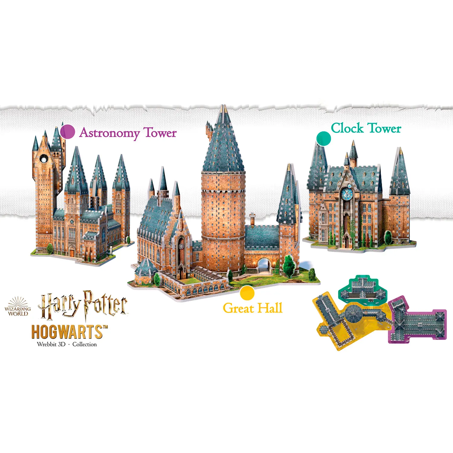 Hogwarts Große Halle Harry Potter / Hogwarts Great Hall 850 pcs 3D-Puzzle Hogwarts Große Halle Harry Potter / Hogwarts Great Hall 850 pcs 3D-Puzzle-Wrebbit-3D Puzzles
