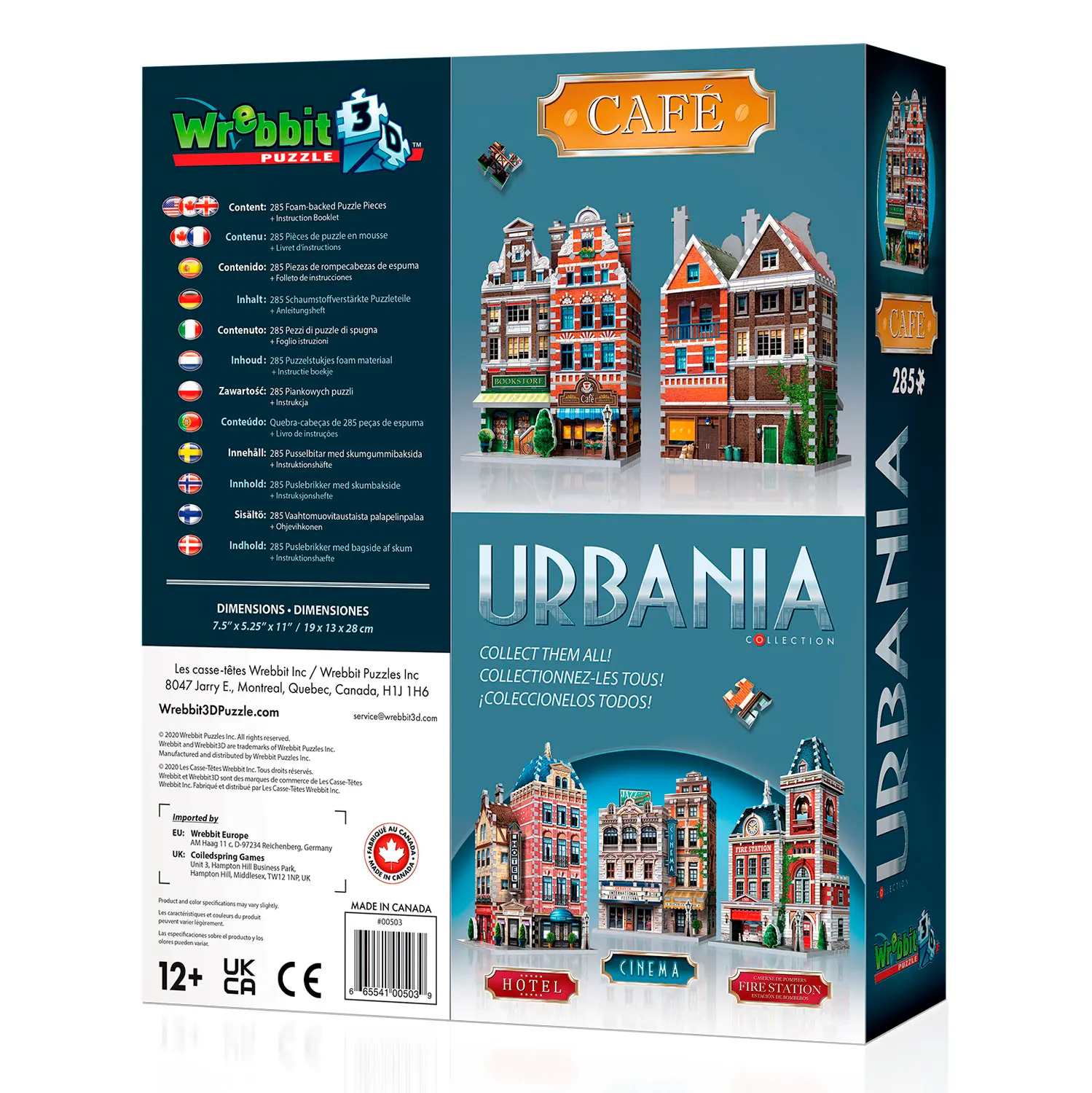 Urbania: Cafe Milano Urbania: Cafe Milano-Wrebbit-3D Puzzles