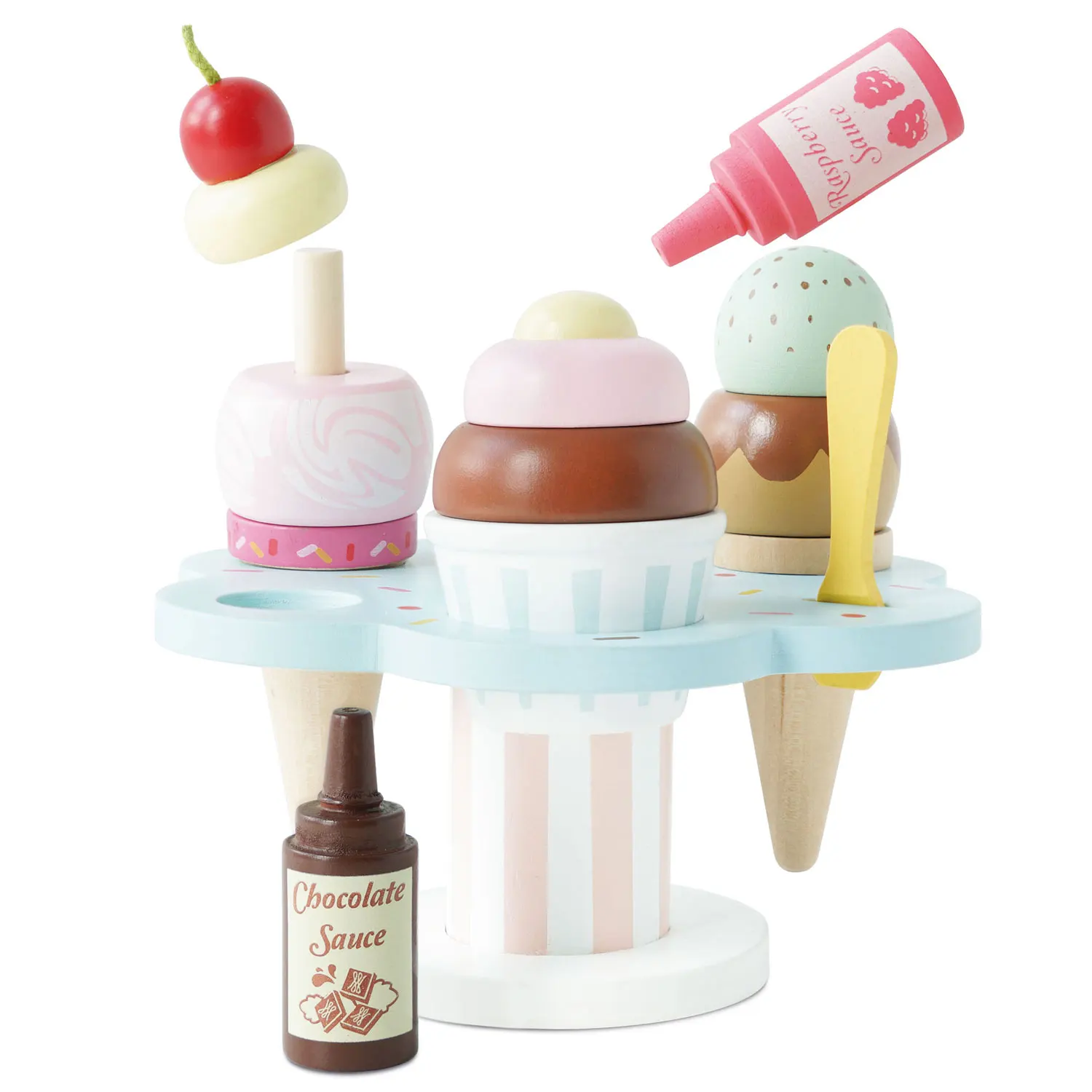 Carlos Eisständer / Wooden Ice Cream Stand & Toppings 2022-Le Toy Van (LTV)