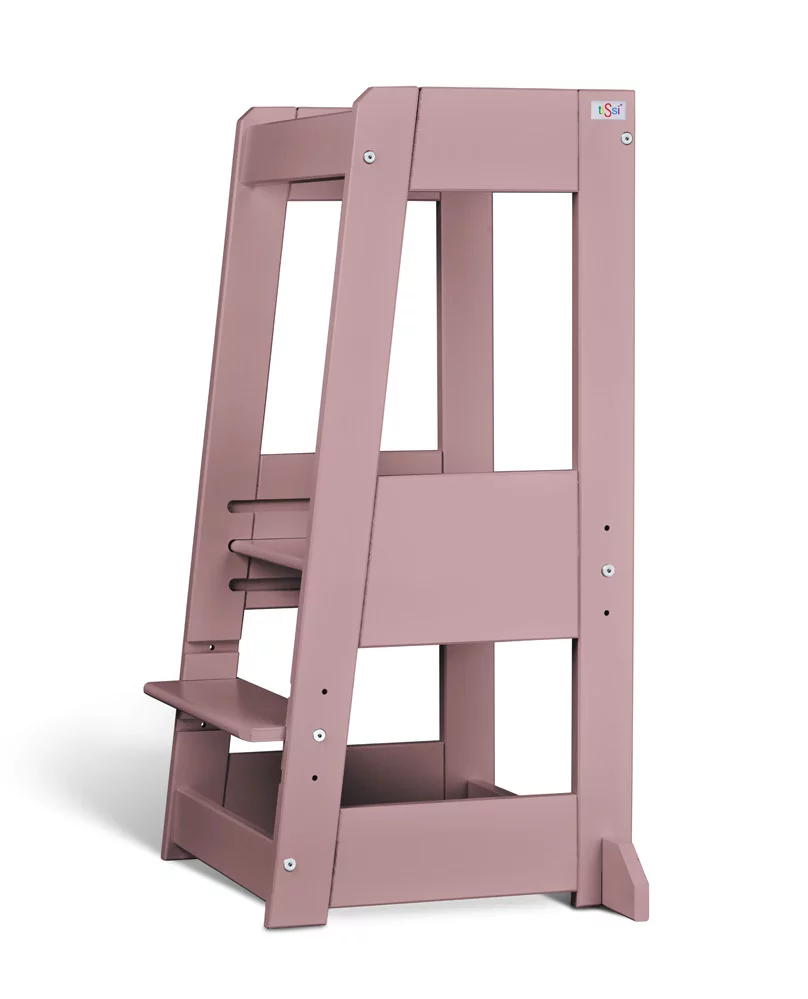 tiSsi® Entdeckerturm / Lernturm FELIX mitwachsend Buche massiv ROSE