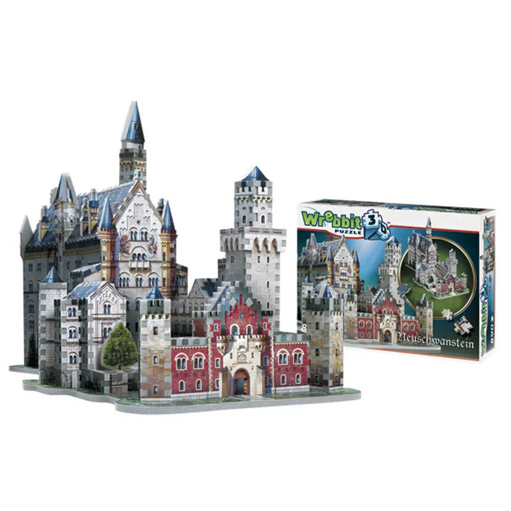 Schloss Neuschwanstein - Neuschwanstein Castle / 3D-Puzzle Schloss Neuschwanstein - Neuschwanstein Castle / 3D-Puzzle-Wrebbit-3D Puzzles