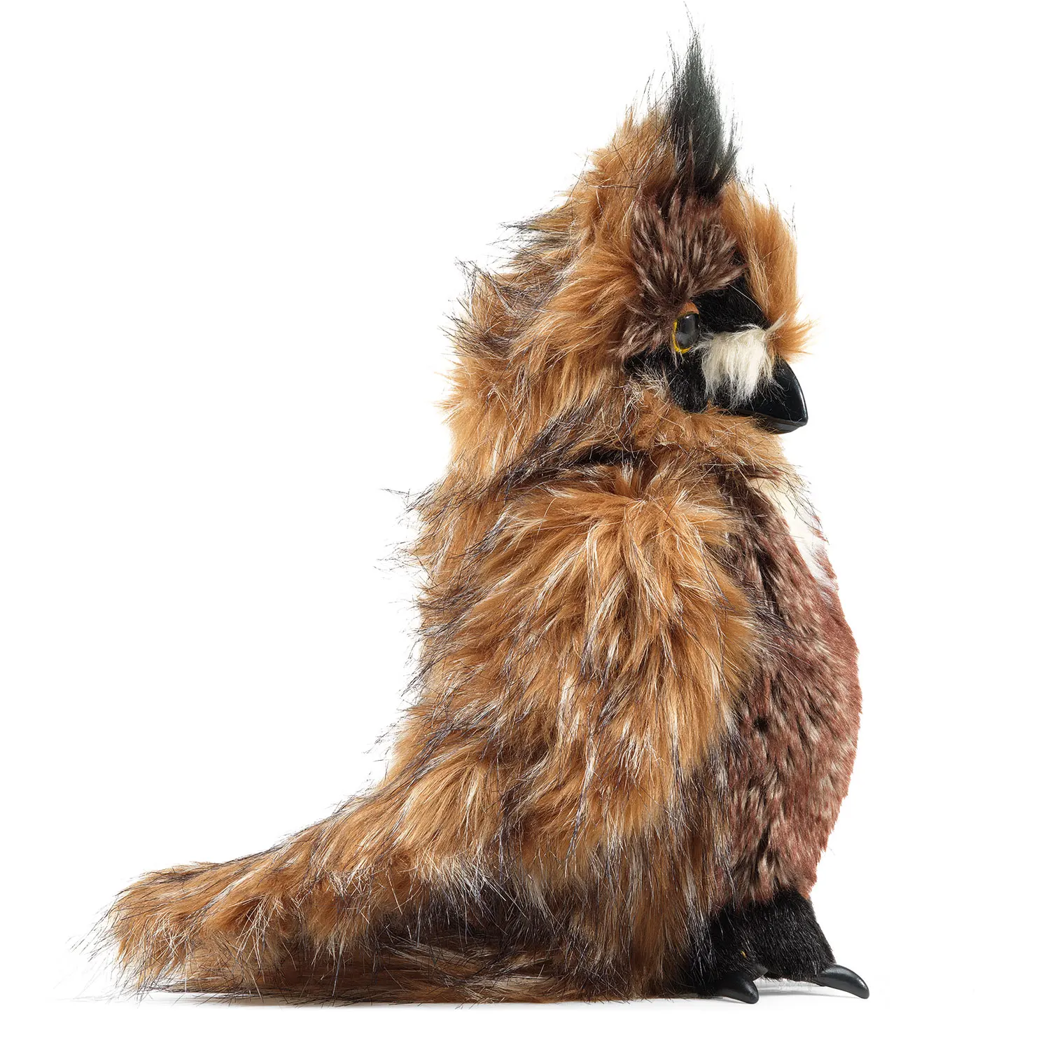 Eule, bewegliche Augendeckel / Great Horned Owl-Folkmanis® Puppets