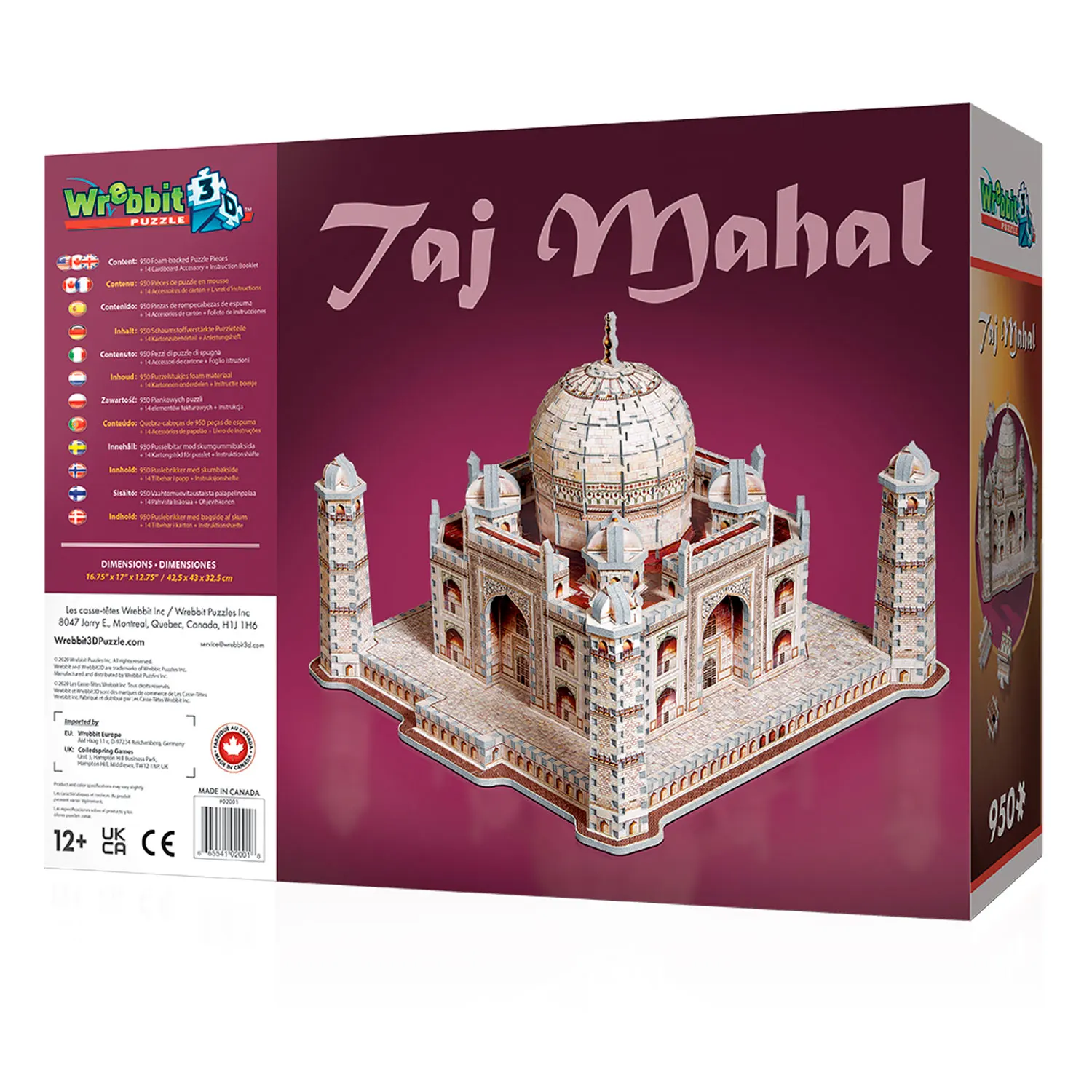 Taj Mahal / 3D-Puzzle Taj Mahal / 3D-Puzzle-Wrebbit-3D Puzzles