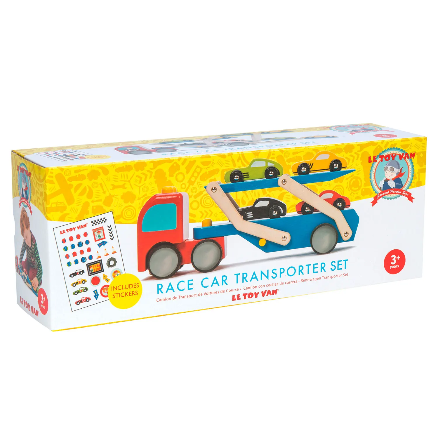 Rennwagen Transporter Set / Race Car Transporter Set Rennwagen Transporter Set / Race Car Transporter Set-Le Toy Van (LTV)
