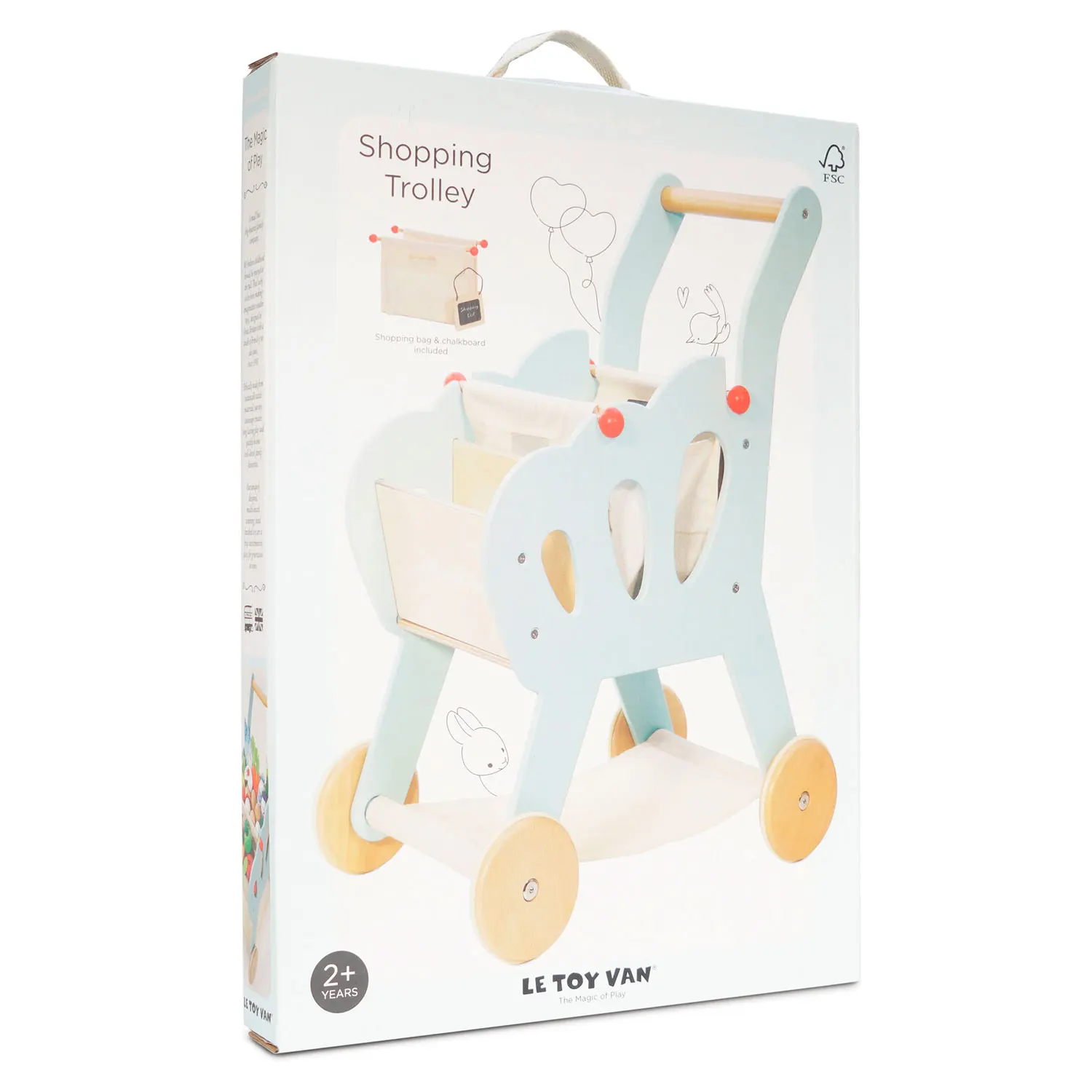 Einkaufswagen (mit abnehmbarer Stofftasche) / Shopping Grocery Trolley & Bag Einkaufswagen (mit abnehmbarer Stofftasche) / Shopping Grocery Trolley & Bag-Le Toy Van (LTV)