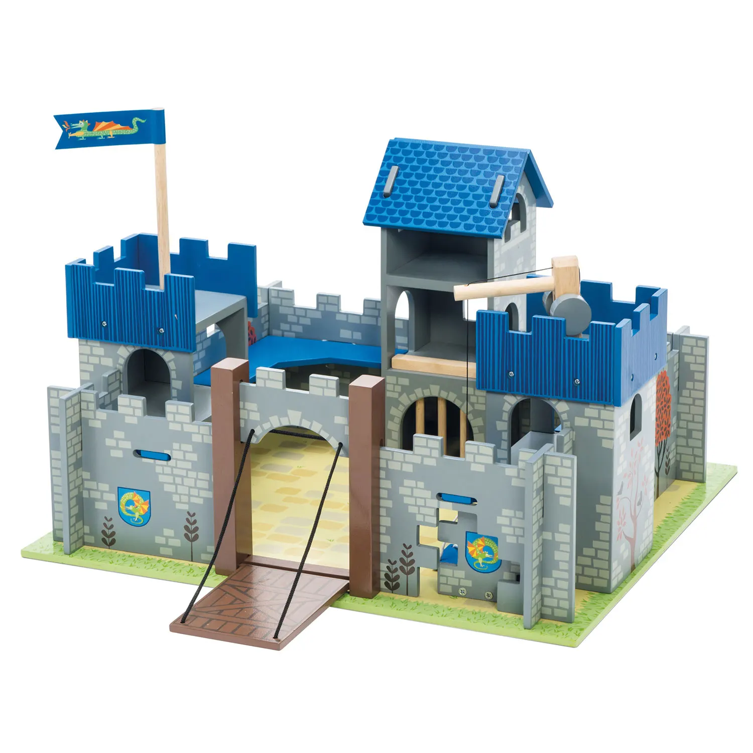 Excalibur Burg / Wooden Castle with Drawbridge-Le Toy Van (LTV)