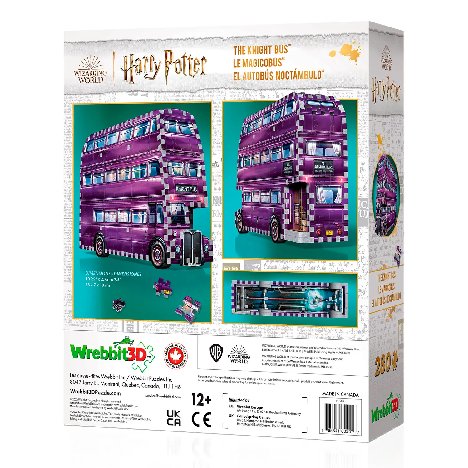 Der fahrende Ritter Harry Potter/ The Knight Bus 280 pcs. 3D-Puzzle Der fahrende Ritter Harry Potter/ The Knight Bus 280 pcs. 3D-Puzzle-Wrebbit-3D Puzzles