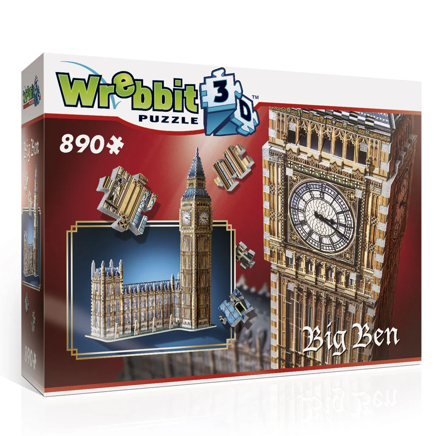 Big Ben & House of Parliament - Queen Elisabeth Tower / 3D-Puzzle Big Ben & House of Parliament - Queen Elisabeth Tower / 3D-Puzzle-Wrebbit-3D Puzzles